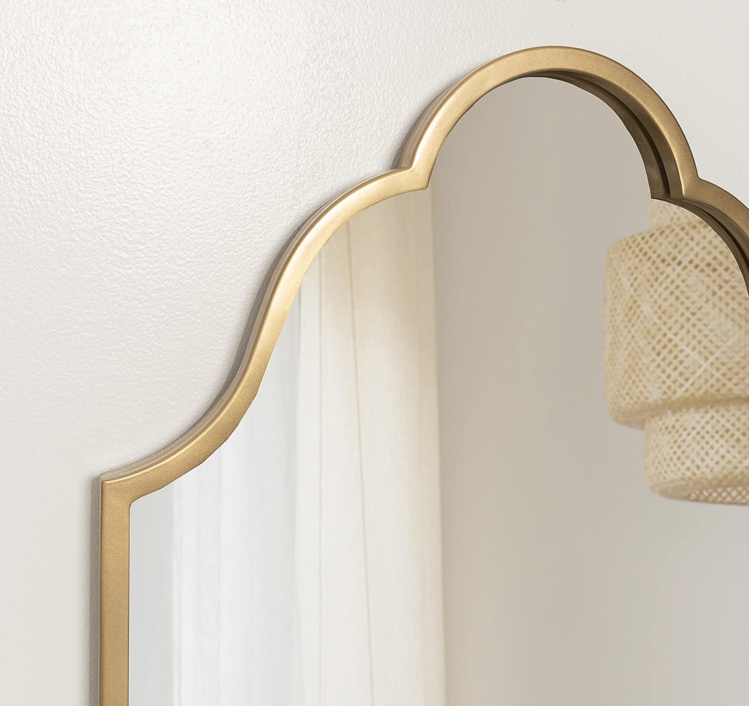 Kate and Laurel Rowla Framed Wall Mirror, Gold 20x30