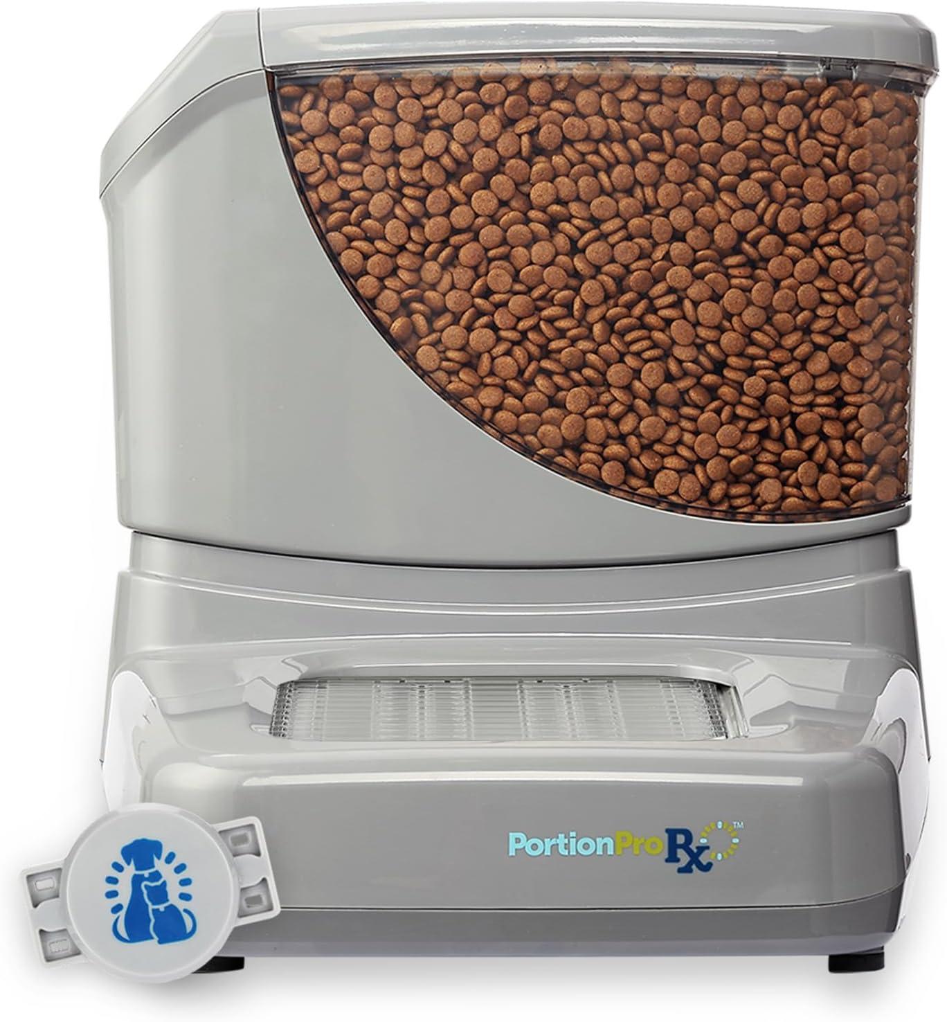 PortionPro Rx Automatic Pet Feeder with Active RFID Technology - Prevents Food Stealing, Perfect for Prescription Diets, Schedules Meals for Multiple Pets (Cats & Dogs)