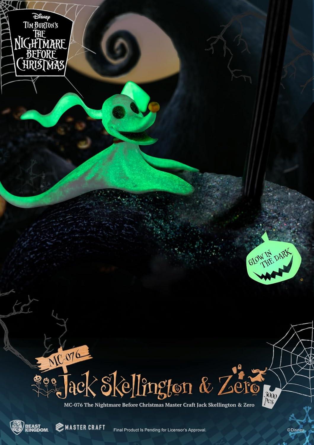 The Nightmare Before Christmas Master Craft Jack Skellington & Zero