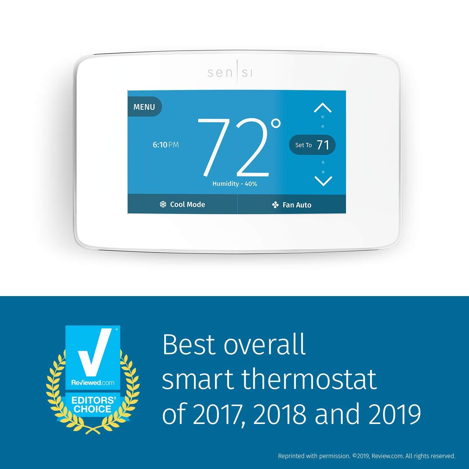 Emerson Thermostats Emerson Thermostats Smart Universally Compatible Thermostat White