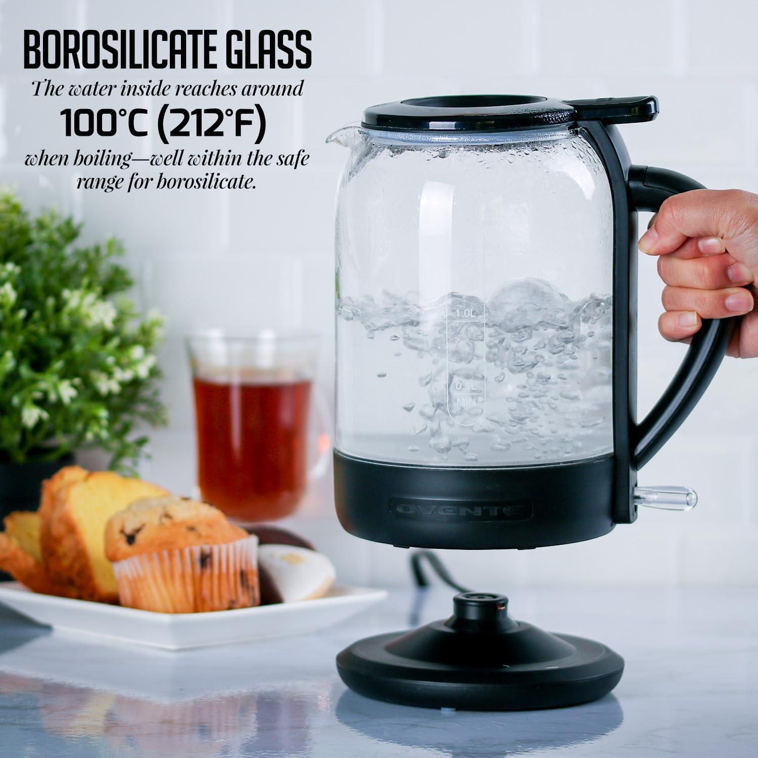 Ovente 1.5 qt. Glass Electric Tea Kettle