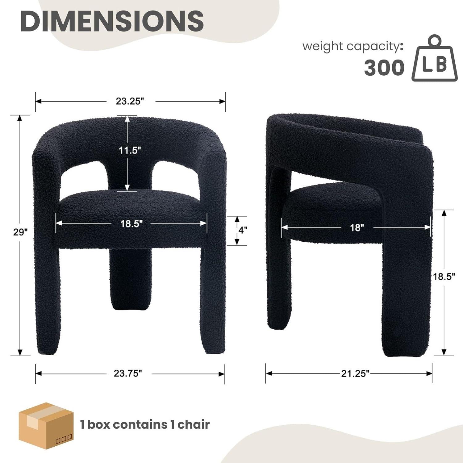 wahson office chair Modern Dining Chairs Barrel Dining Chair Upholstered Dining Room Chair with Arm Comfy Accent Side Chair for Dining Room/Living Room (Set of 2)