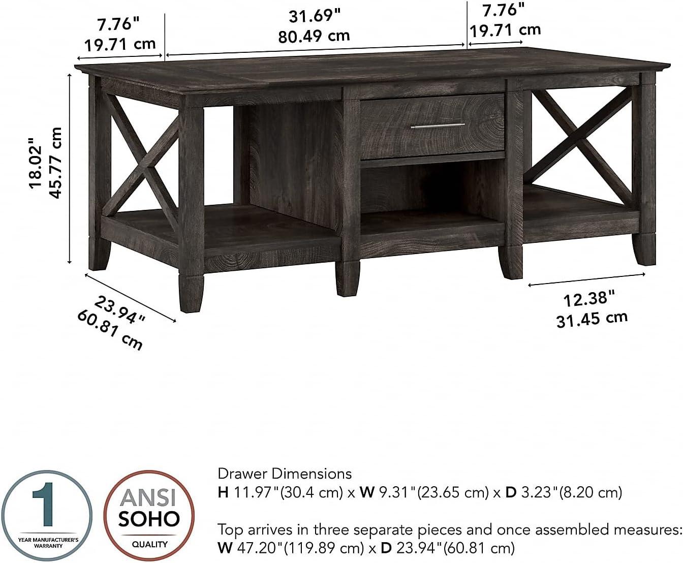 Huckins Solid Wood Top Coffee Table