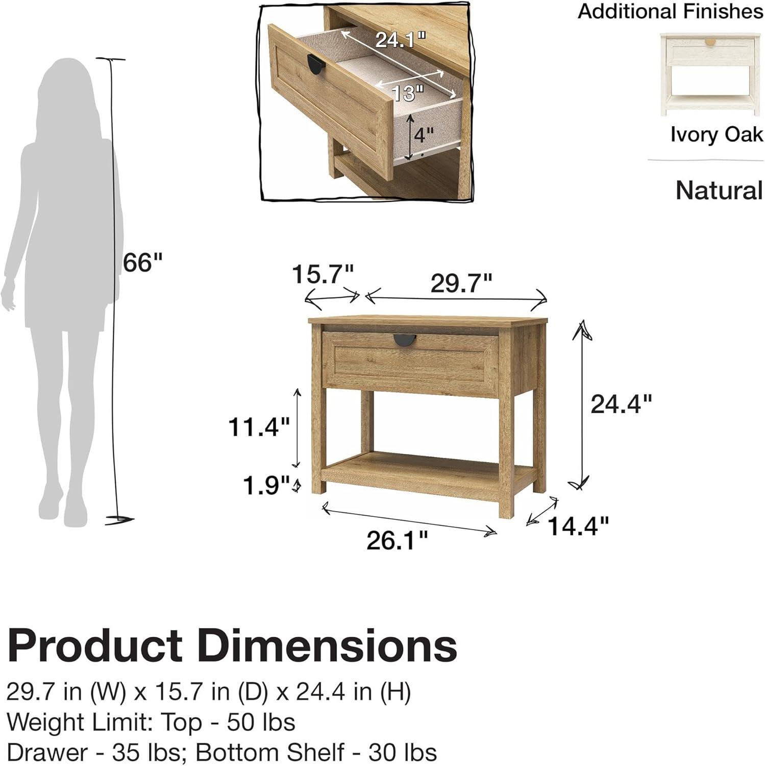 Primrose 1 - Drawer Nightstand