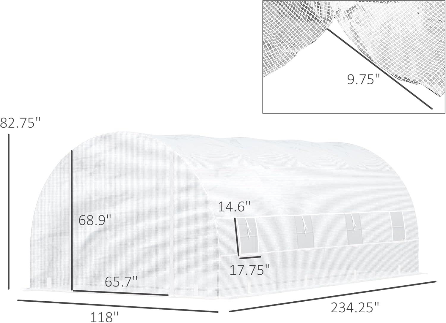 Outsunny 9.75 W x 19.75" D Greenhouse