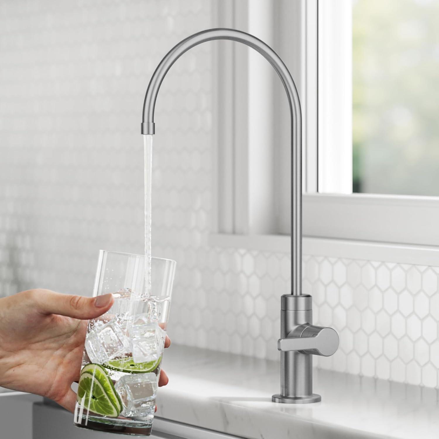 KRAUS Oletto Single Handle Drinking Water Filter Faucet for Reverse Osmosis