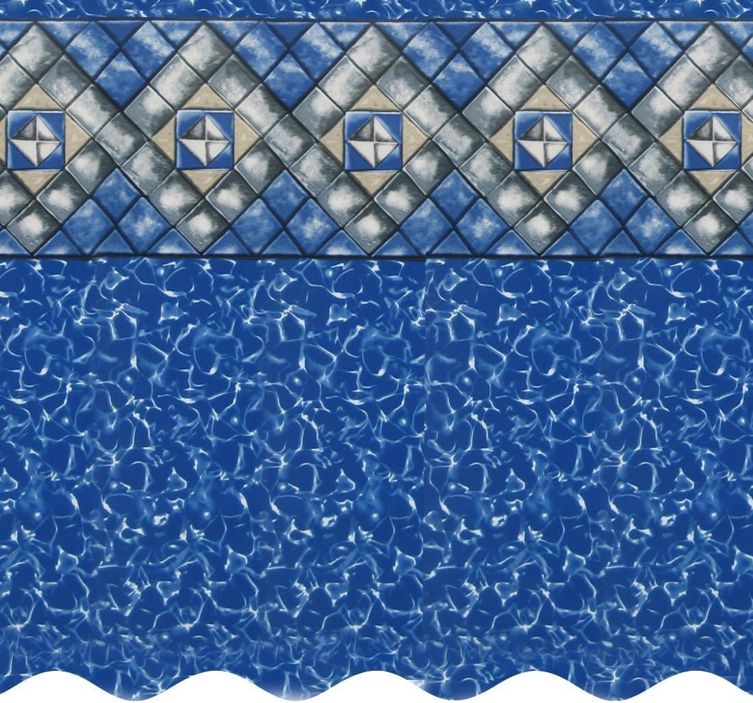 SmartLine 27' Round Manor Liner for Esther Williams/Johnny Weissmuller Above Ground Pools, 52" H, 25 Gauge