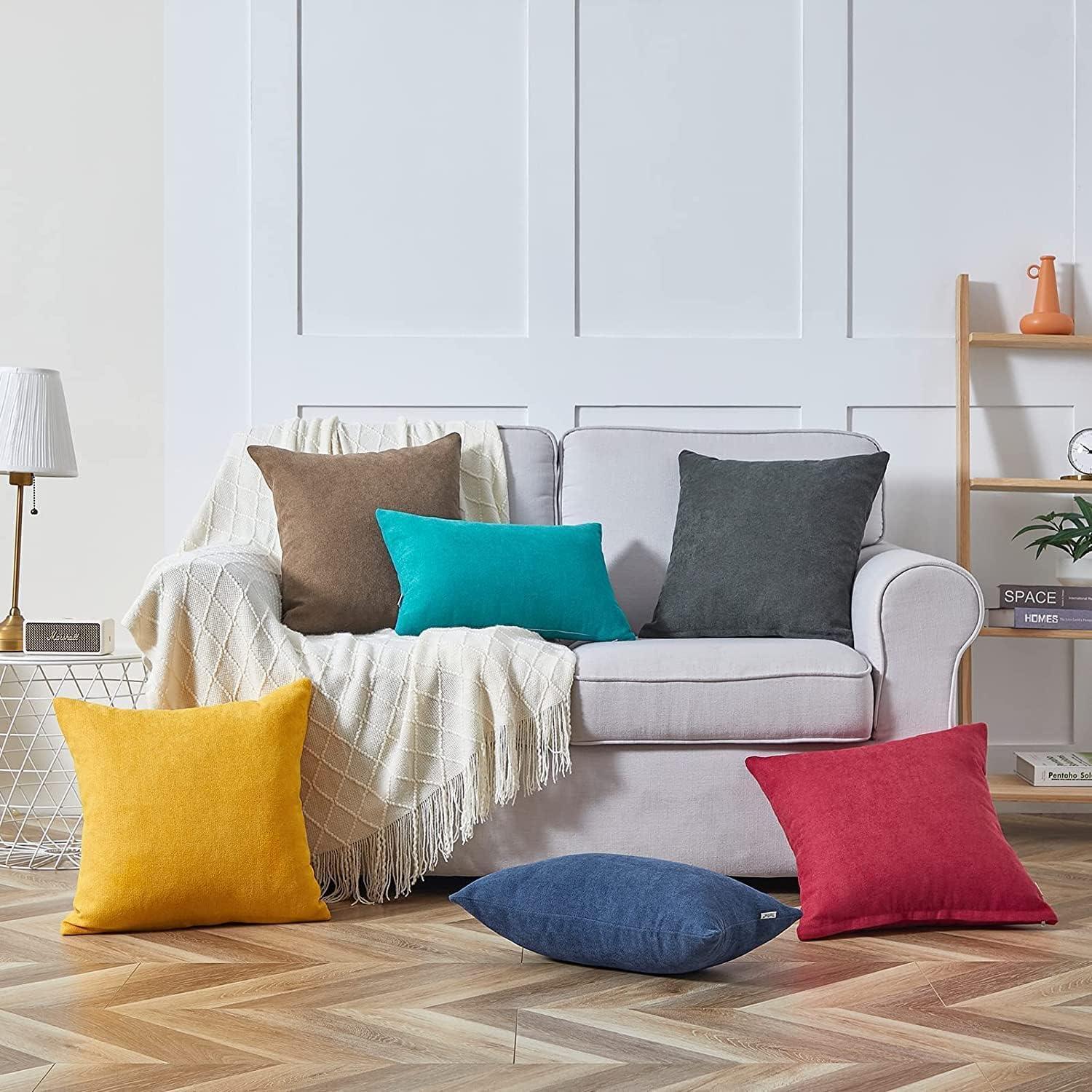 Square Chenille Pillow Cover (Set of 2)