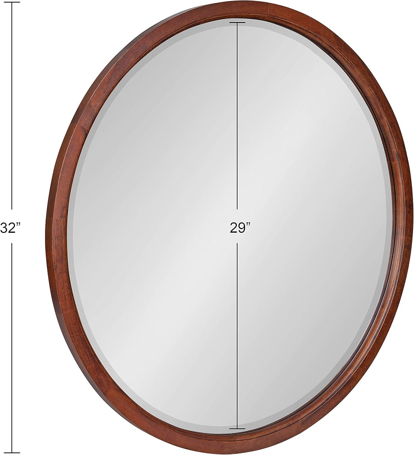 Hogan Round Framed Decorative Wall Mirror - Kate & Laurel All Things Decor