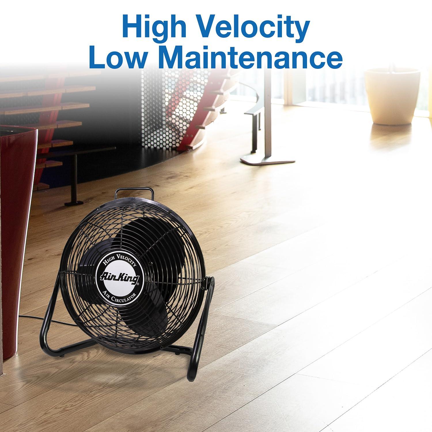 Air King 3-Speed Indoor Industrial Open Motor Pivoting Floor Fan