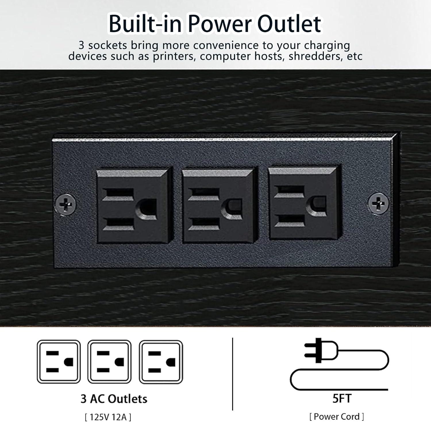 Natwind Large Printer Stand,24''x20''x29''Printer Table with Adjustable Storage Shelf,3 Tier Rolling Printer Cart with Wheels,Home Office Multifunctional Shelves for Heat Press (Black)