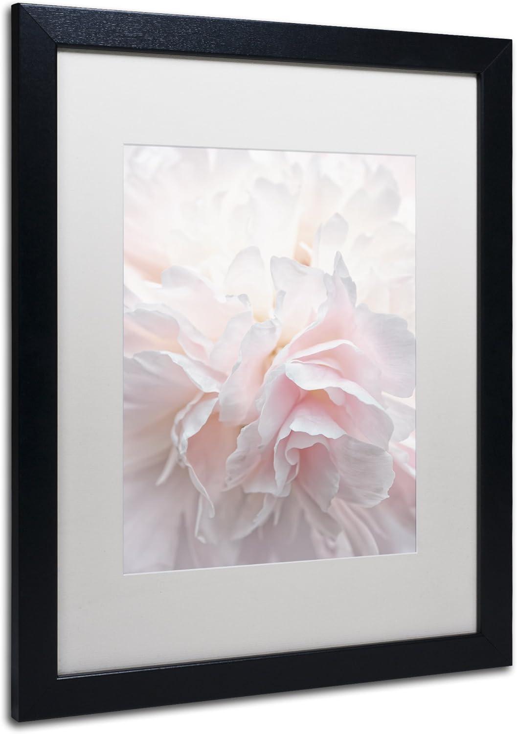 Trademark Fine Art -Cora Niele 'Pink Peony Petals IV' Matted Framed Art