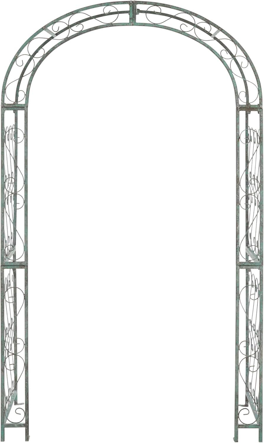 Pagan 48.5'' W x 18.5'' D Iron Arbor in Green