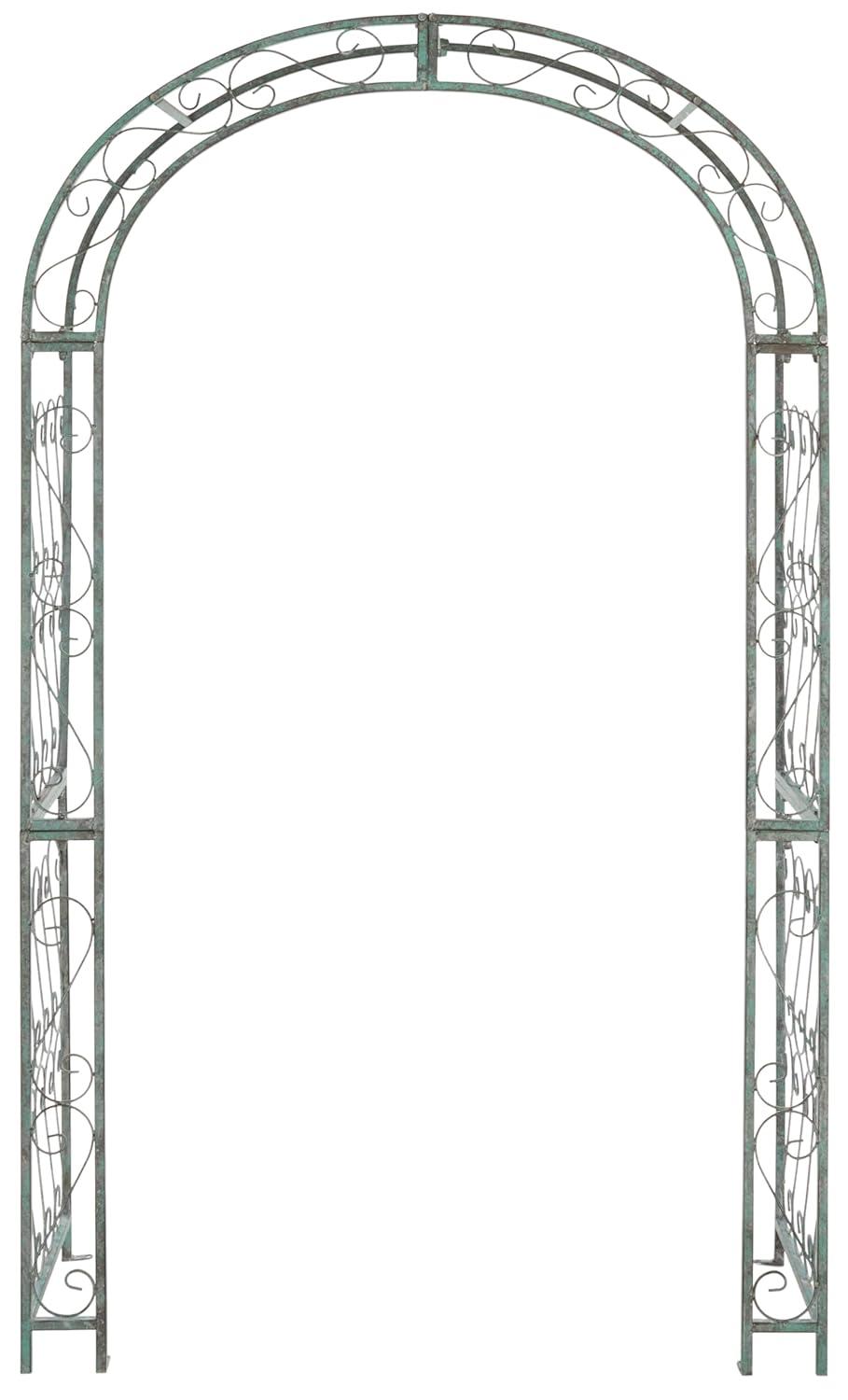 Pagan 48.5'' W x 18.5'' D Iron Arbor in Green
