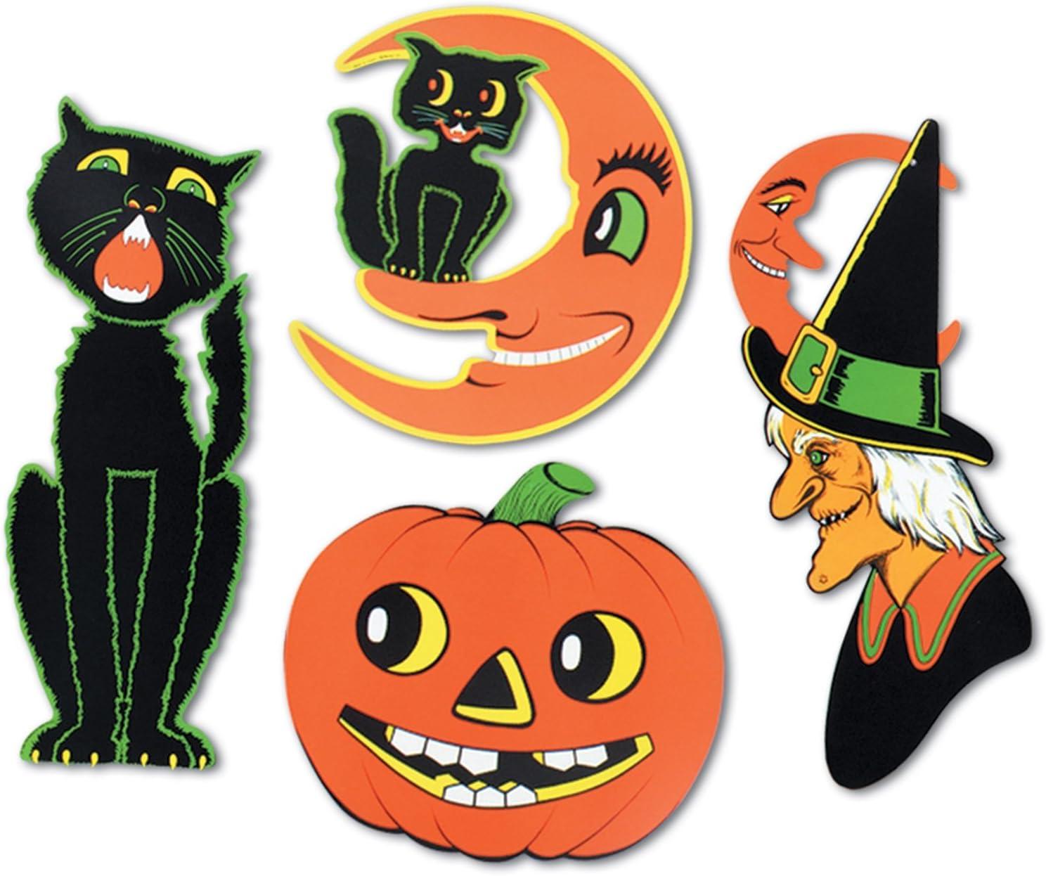 Beistle 14" - 23" Halloween Cutouts; 12/Pack 01016