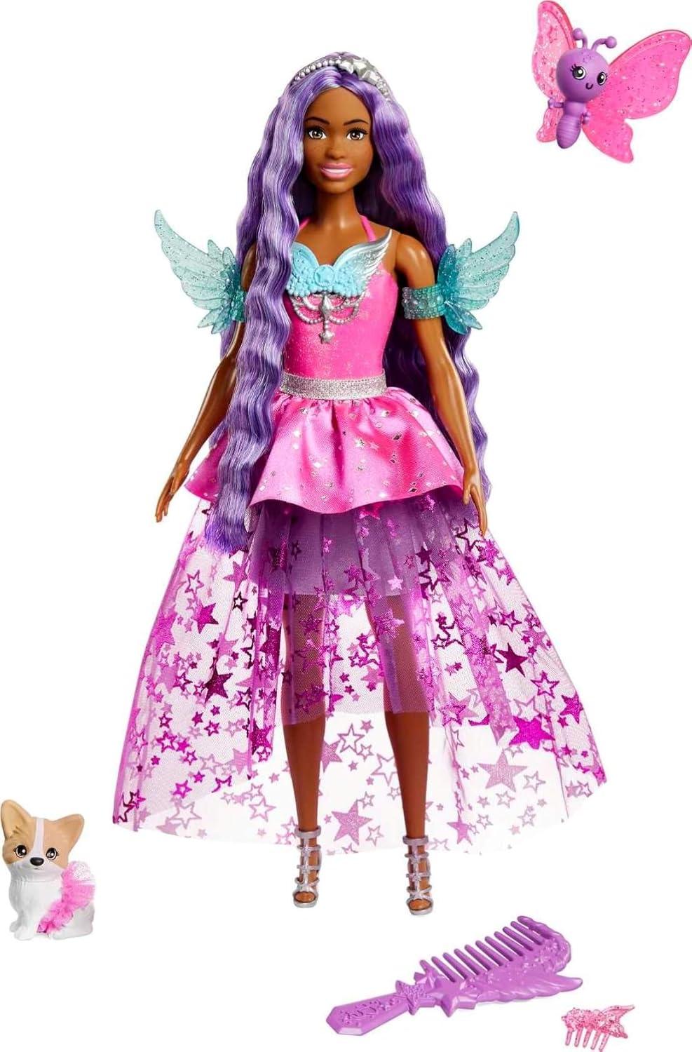 Barbie Brooklyn Doll with Purple Hair and Fantasy Pets