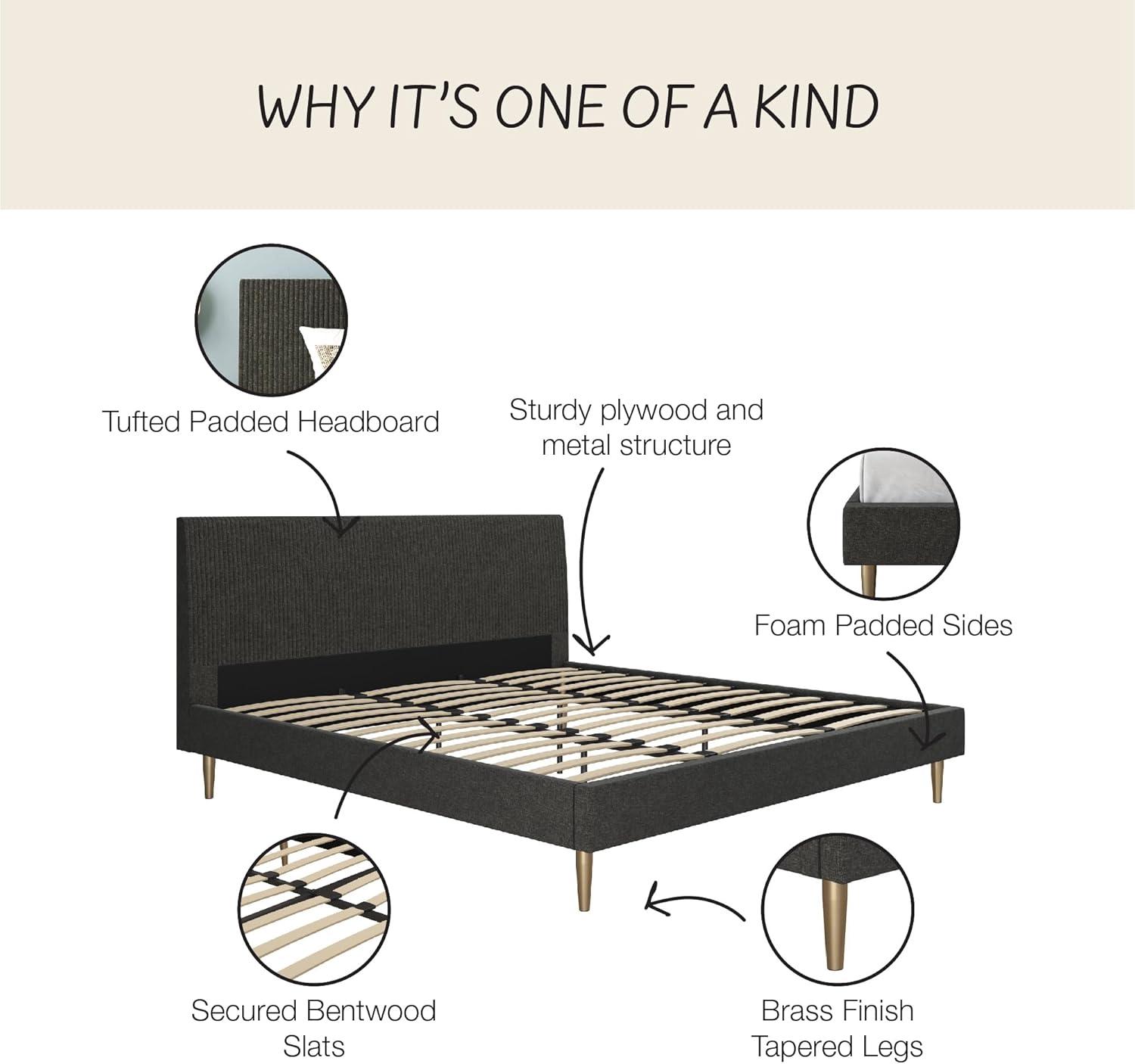 Daphne Upholstered Platform Bed
