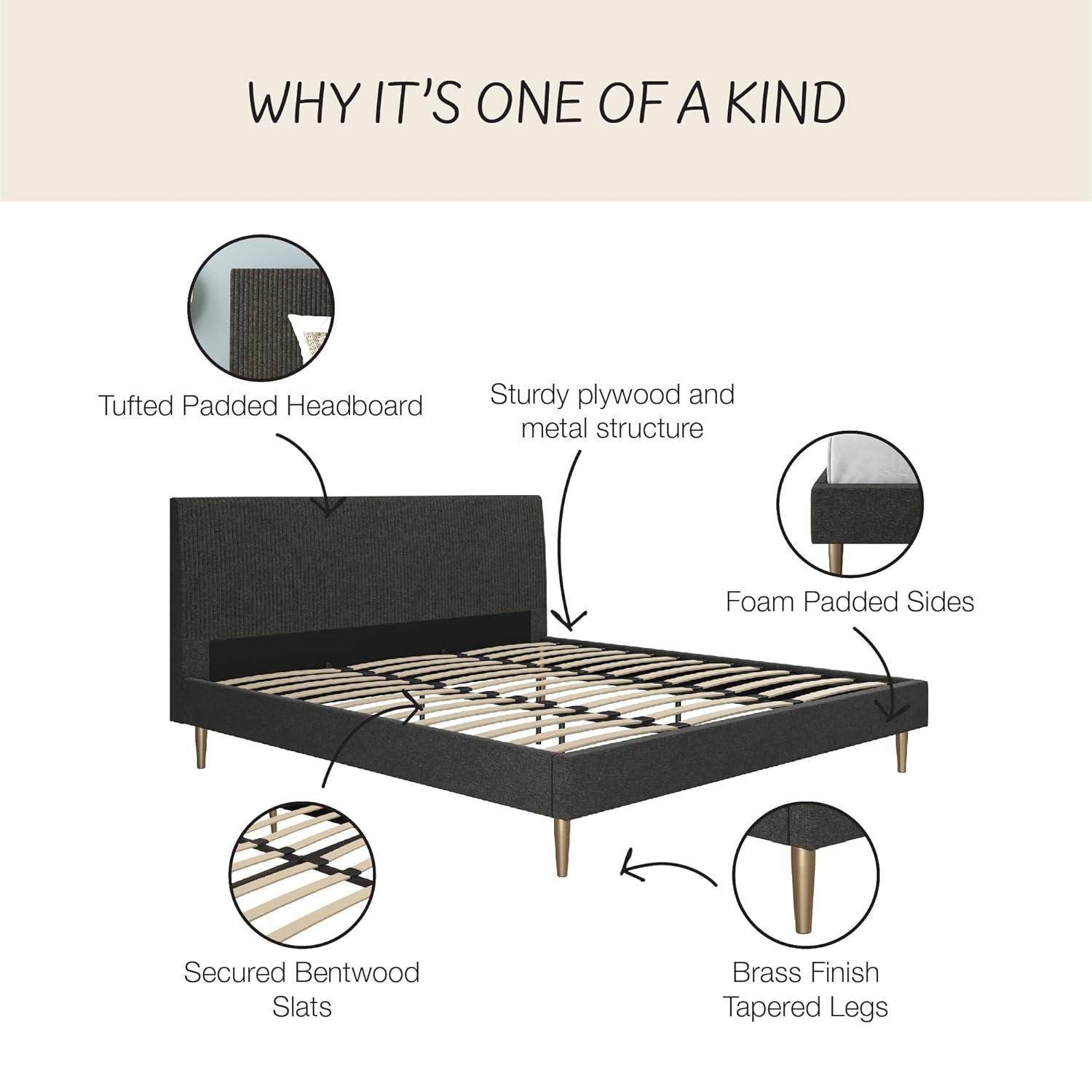 Daphne Upholstered Platform Bed