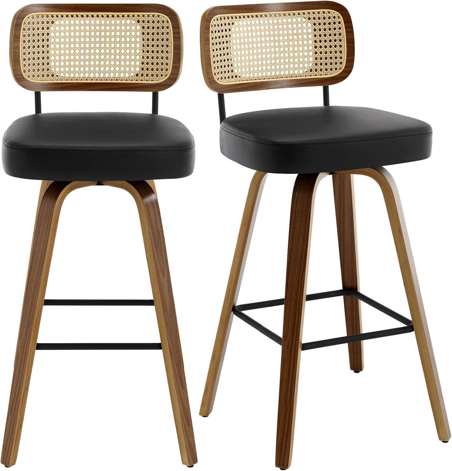 Lucania Swivel Upholstered Counter & Bar Stool