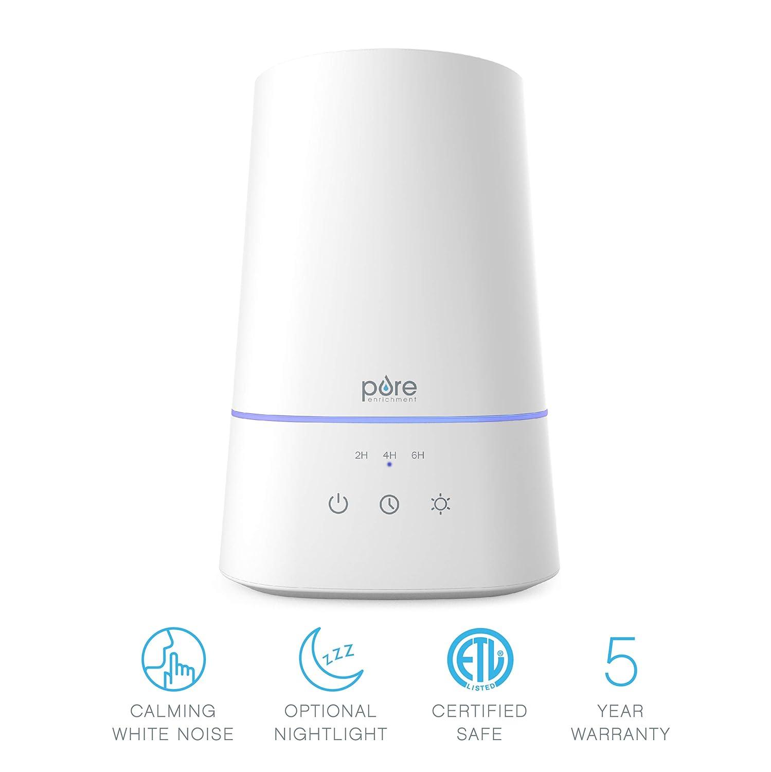 Pure Enrichment Pure Enrichment Hume 3.7 Gallons Cool Mist Ultrasonic Tabletop Humidifier for 300 Cubic Feet