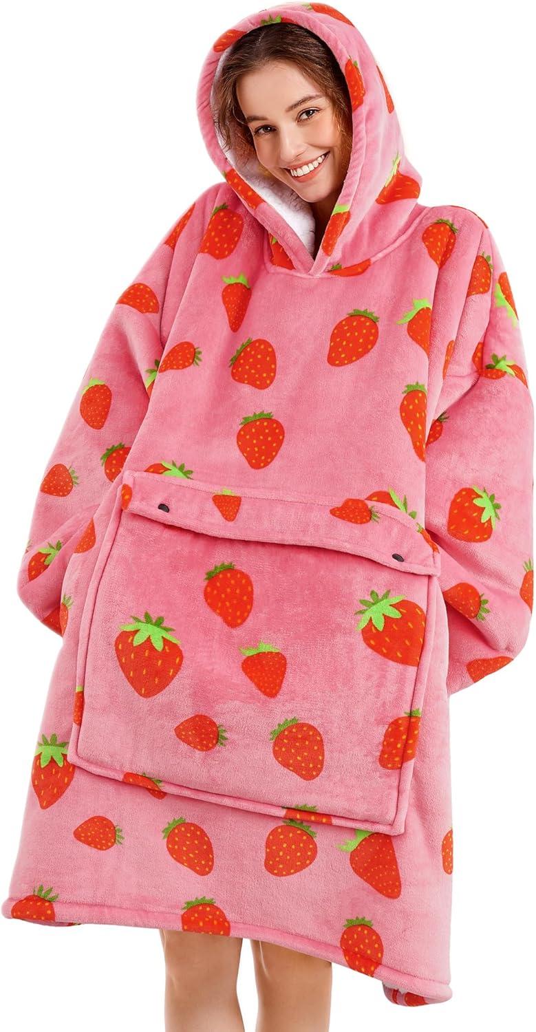 Narecte Kids Hoodie Blanket Year Old Girl Birthday Gifts for Kids Toddler Wearable Blanket Hoodie Oversized Hoodie Ideas