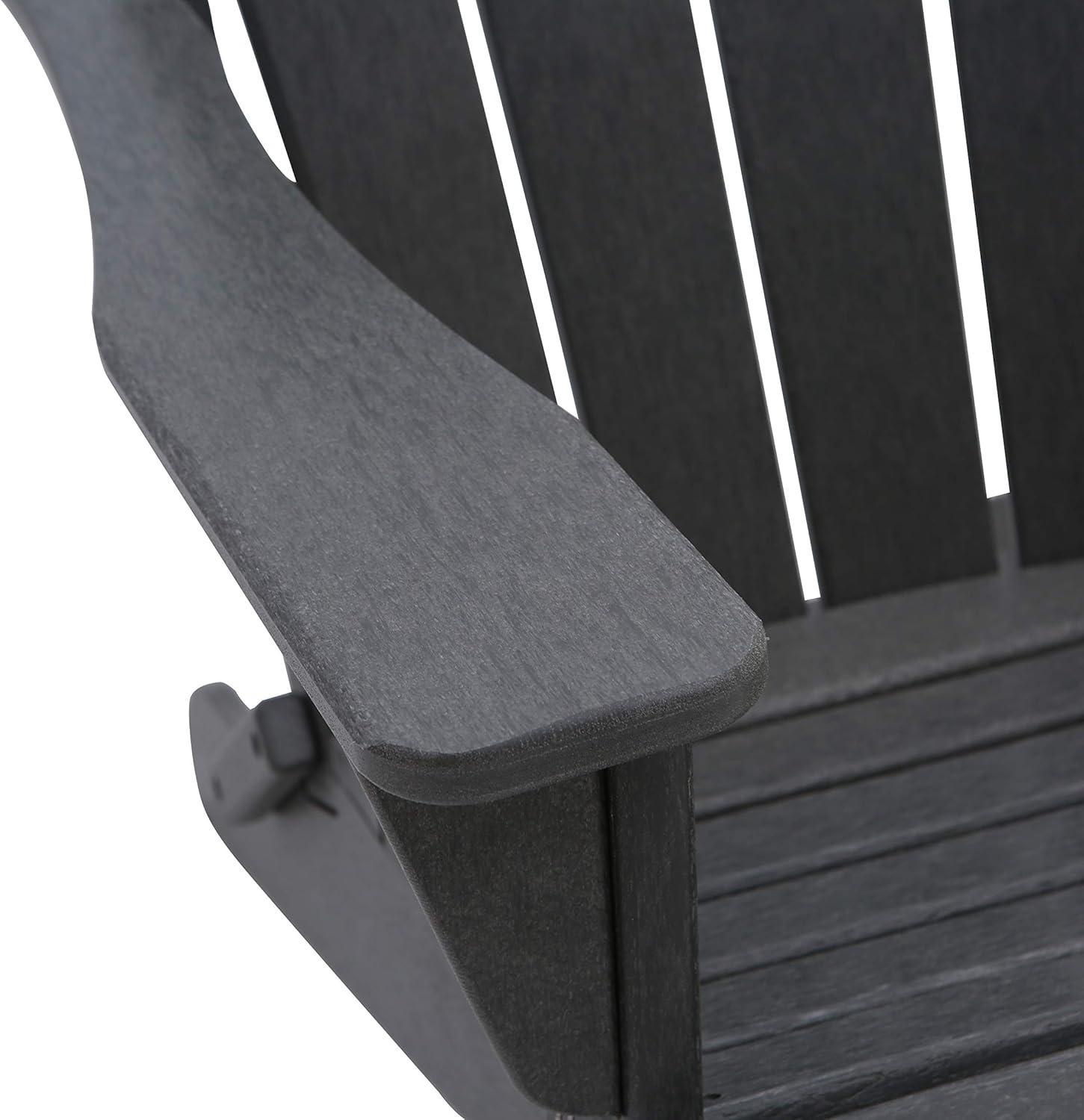 WestinTrends Malibu HDPE Outdoor Patio Folding Poly Adirondack Chair