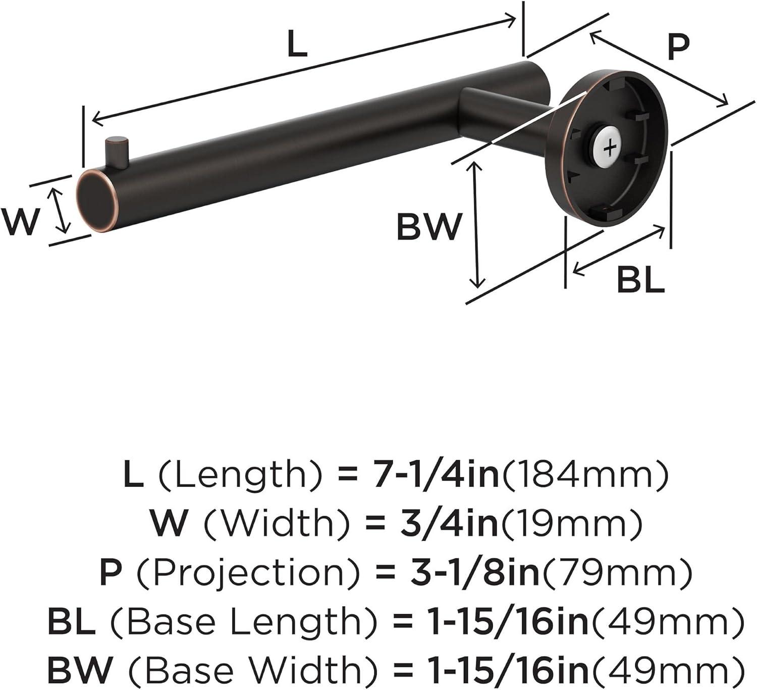 Amerock Arrondi Wall Mounted Toilet Paper Holder