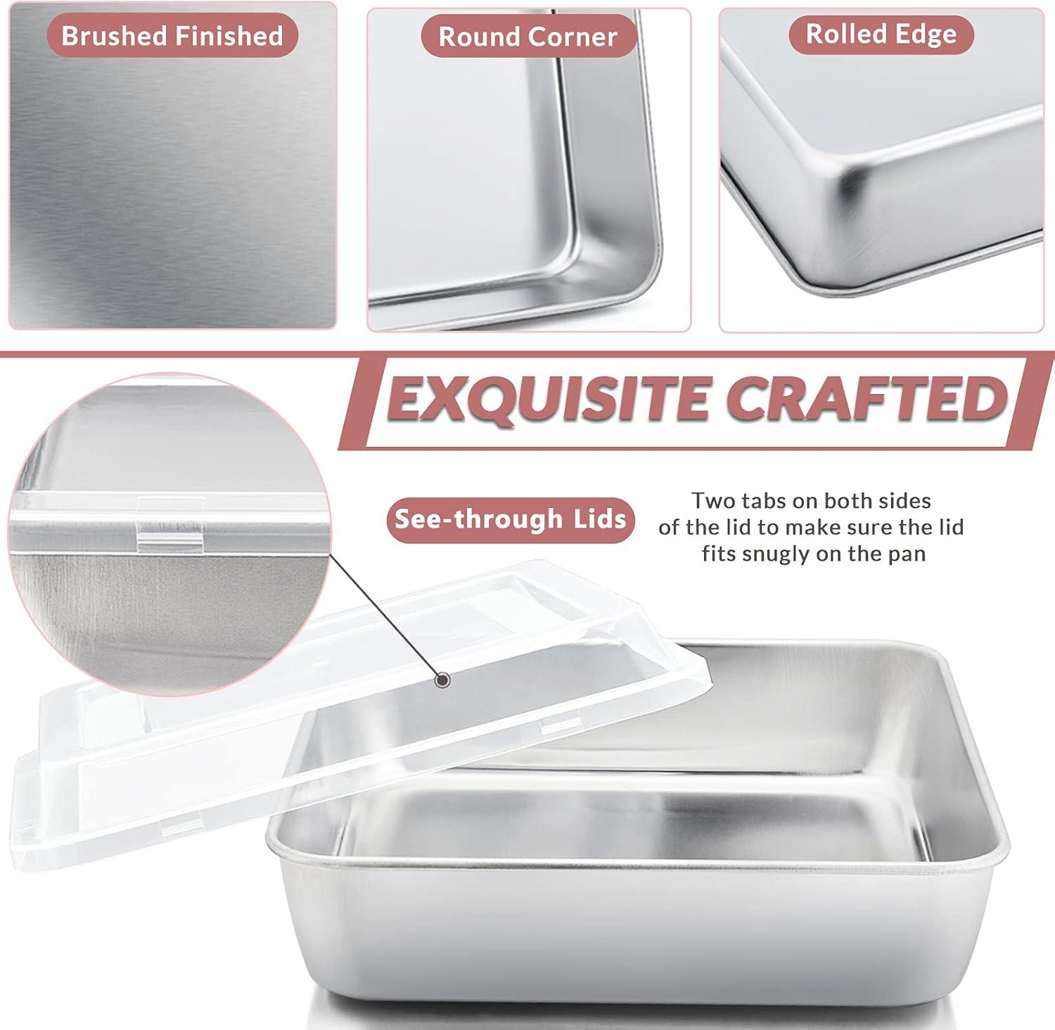 Nordic Ware Nordic Ware Natural Commercial Square Cake Pan with Lid