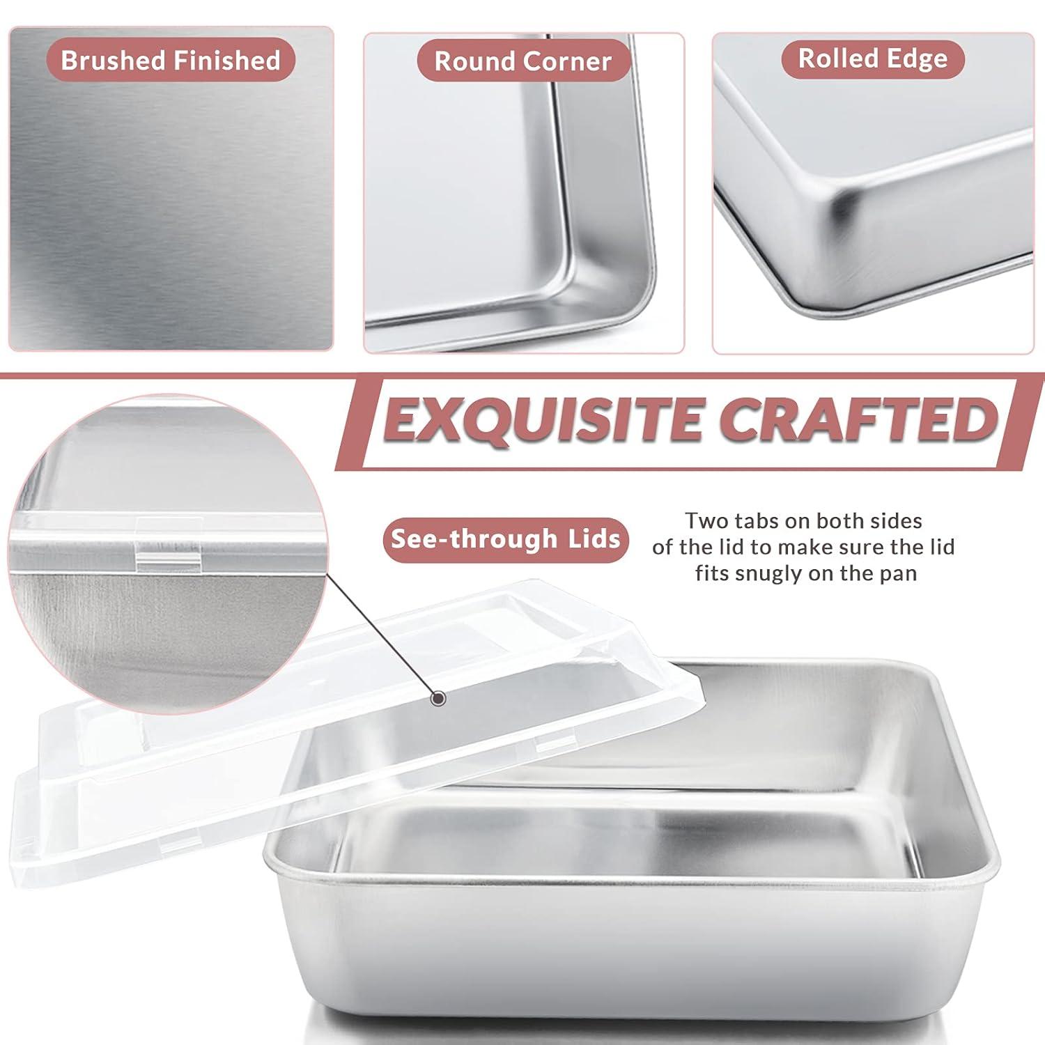 Nordic Ware Nordic Ware Natural Commercial Square Cake Pan with Lid