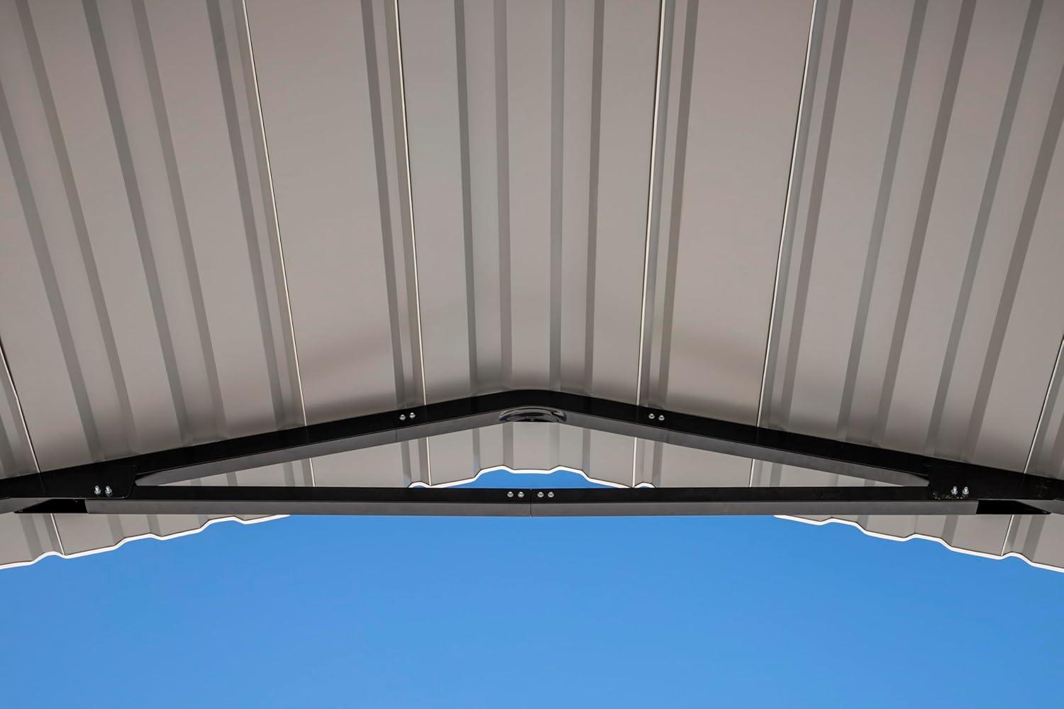 Arrow Carports Galvanized Steel Carport, RV Metal Carport Kit, 14' x 47' x 14', Eggshell