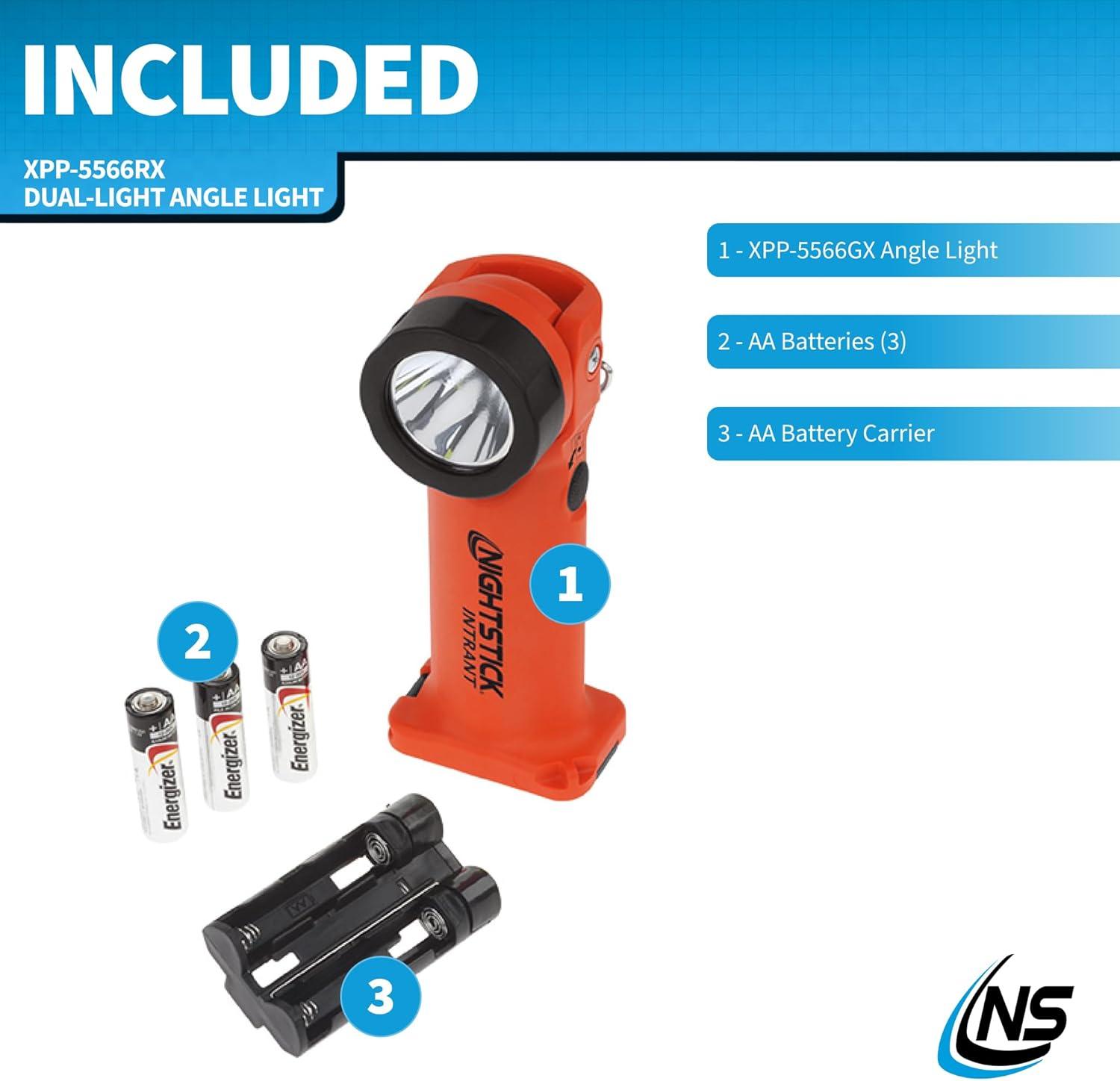 Nightstick Angle Light 3 Aa Red 200 Lumens
