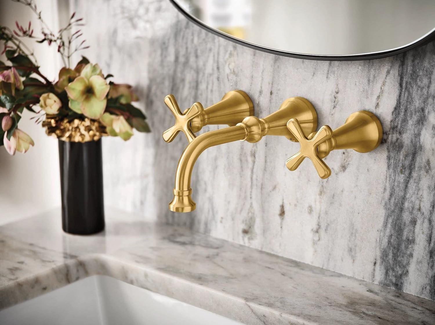 Classic Elegance 9" Black Nickel Widespread Bathroom Faucet