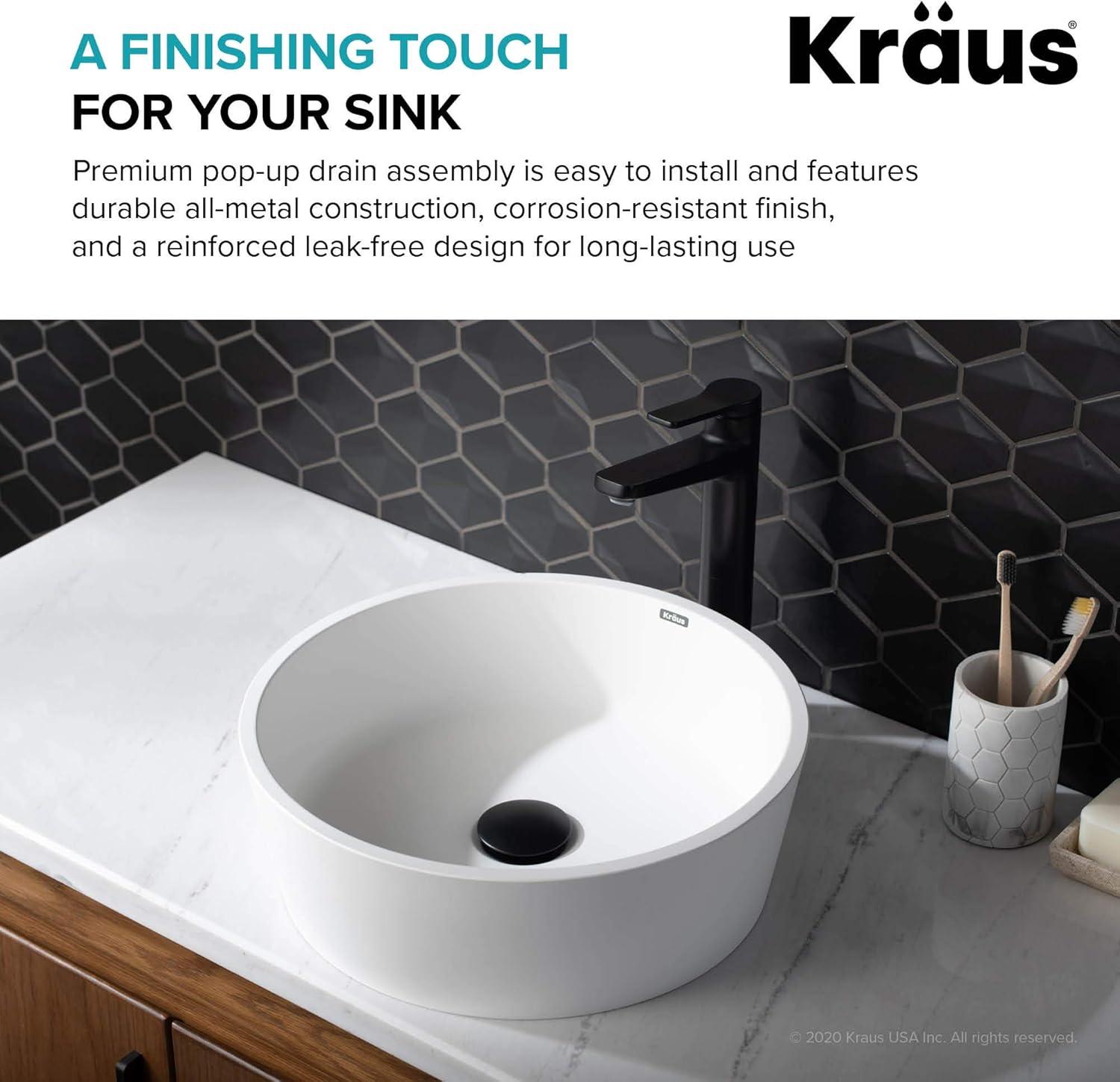 Pop-Up Bathroom Sink Drain