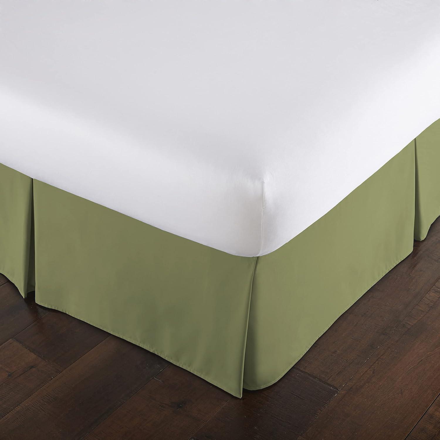 SouthShore Fine Linens Vilano Springs 15" drop Pleated Microfiber Bed Skirt