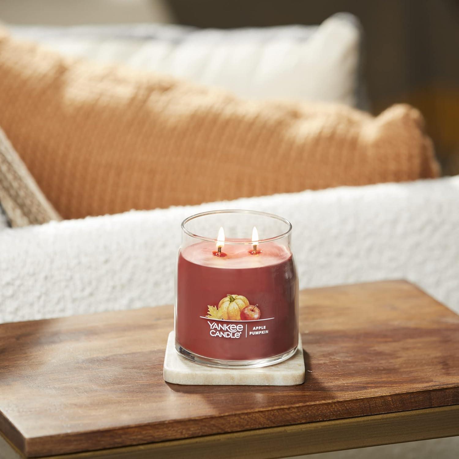 Harvest Scented Red Soy Jar Candle