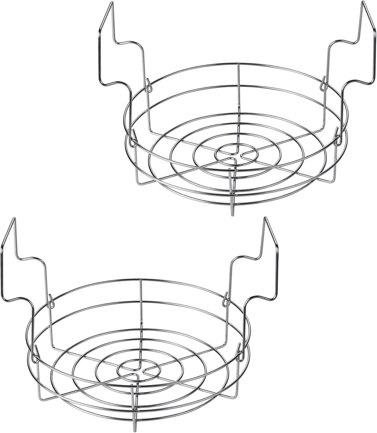 Cook N Home Cook N Home 12-inch Canning Rack, 2 Pack, Stainless Steel Steamer Canning Jar Rack, Kit For Regular Wide Mouth Mason Jars Ball Jars Holds 8 Pint Or 7 Quart Jars