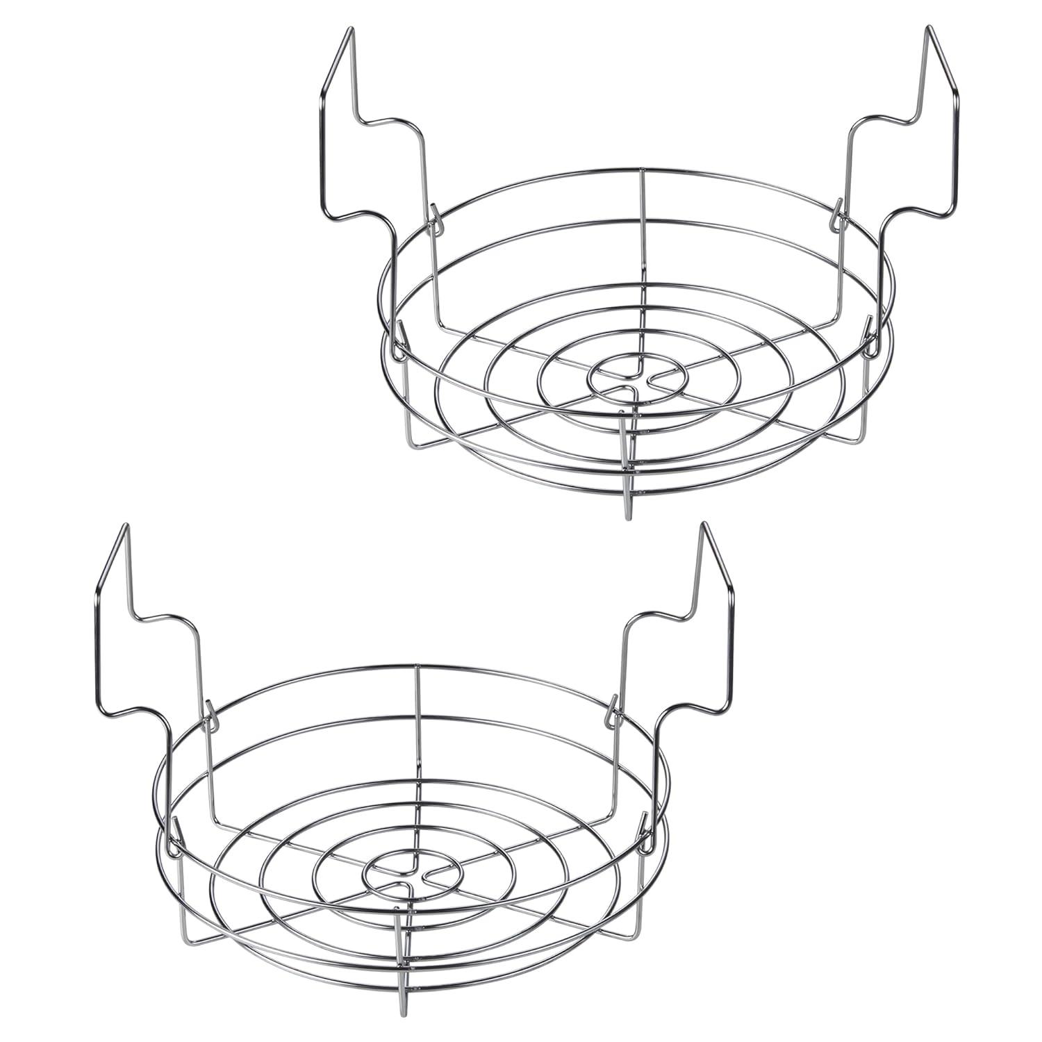 Cook N Home Cook N Home 12-inch Canning Rack, 2 Pack, Stainless Steel Steamer Canning Jar Rack, Kit For Regular Wide Mouth Mason Jars Ball Jars Holds 8 Pint Or 7 Quart Jars