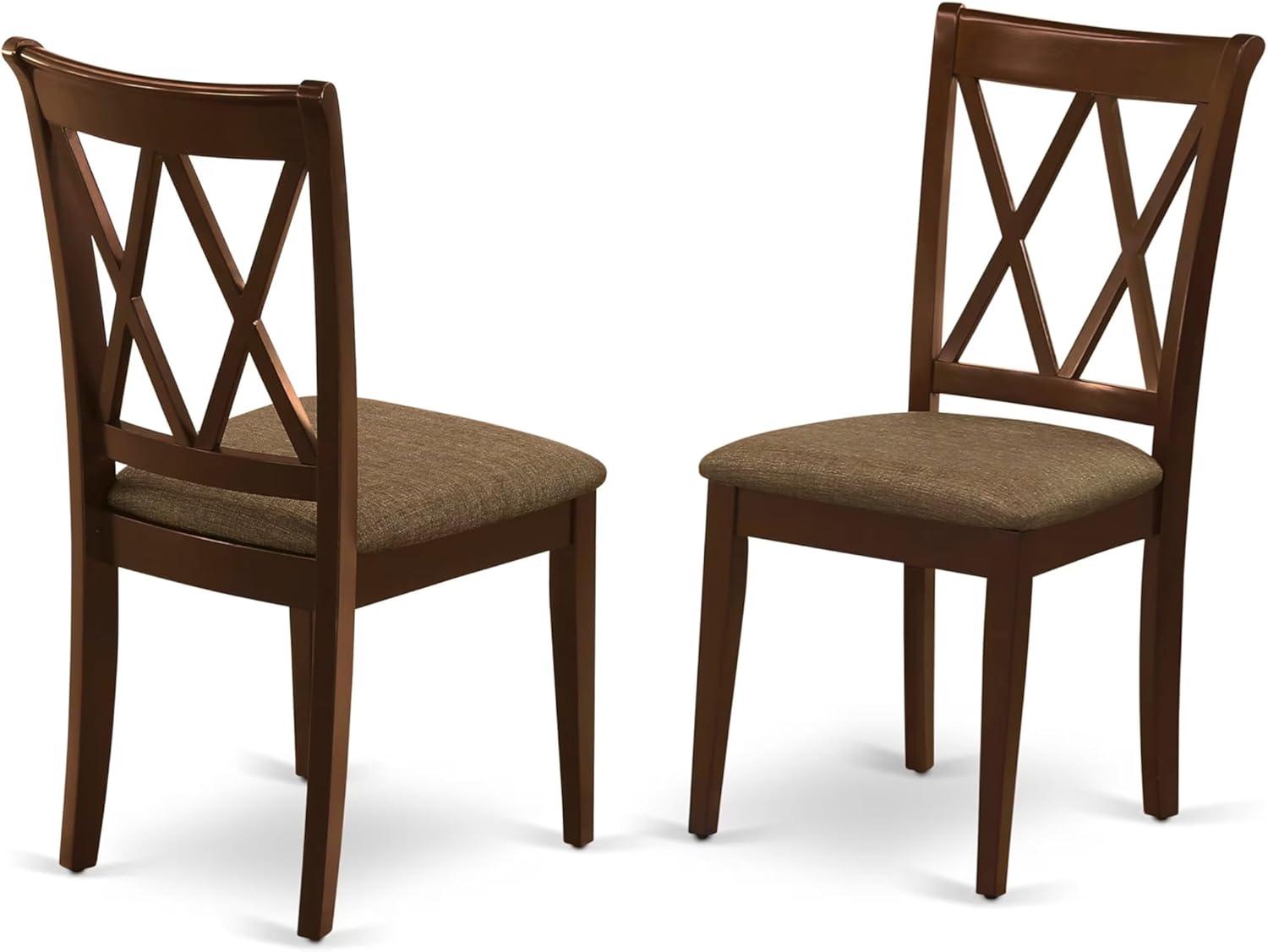 East West Furniture, Dining Chair-  Mahogany Color