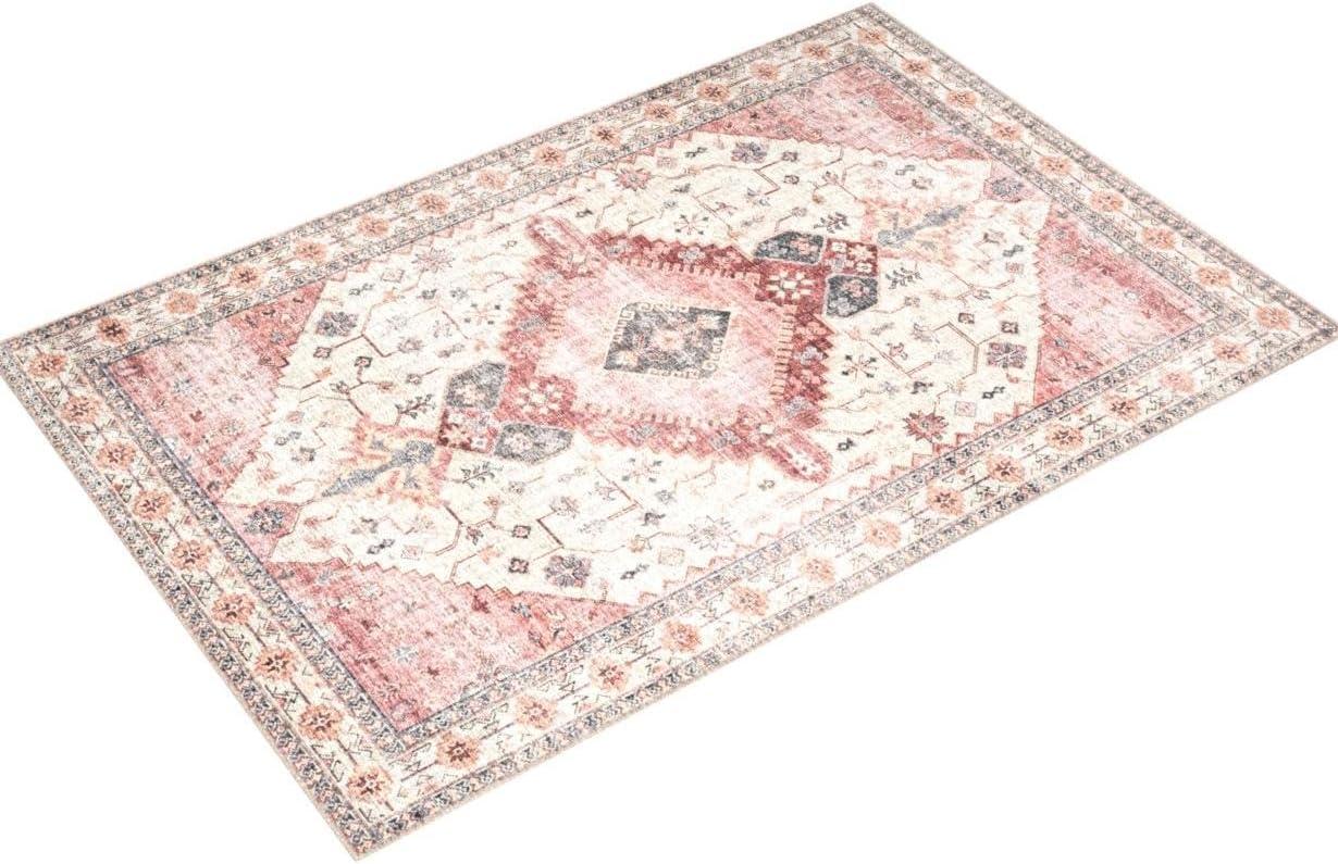 Loloi II Skye Oriental Ivory / Berry Area Rug