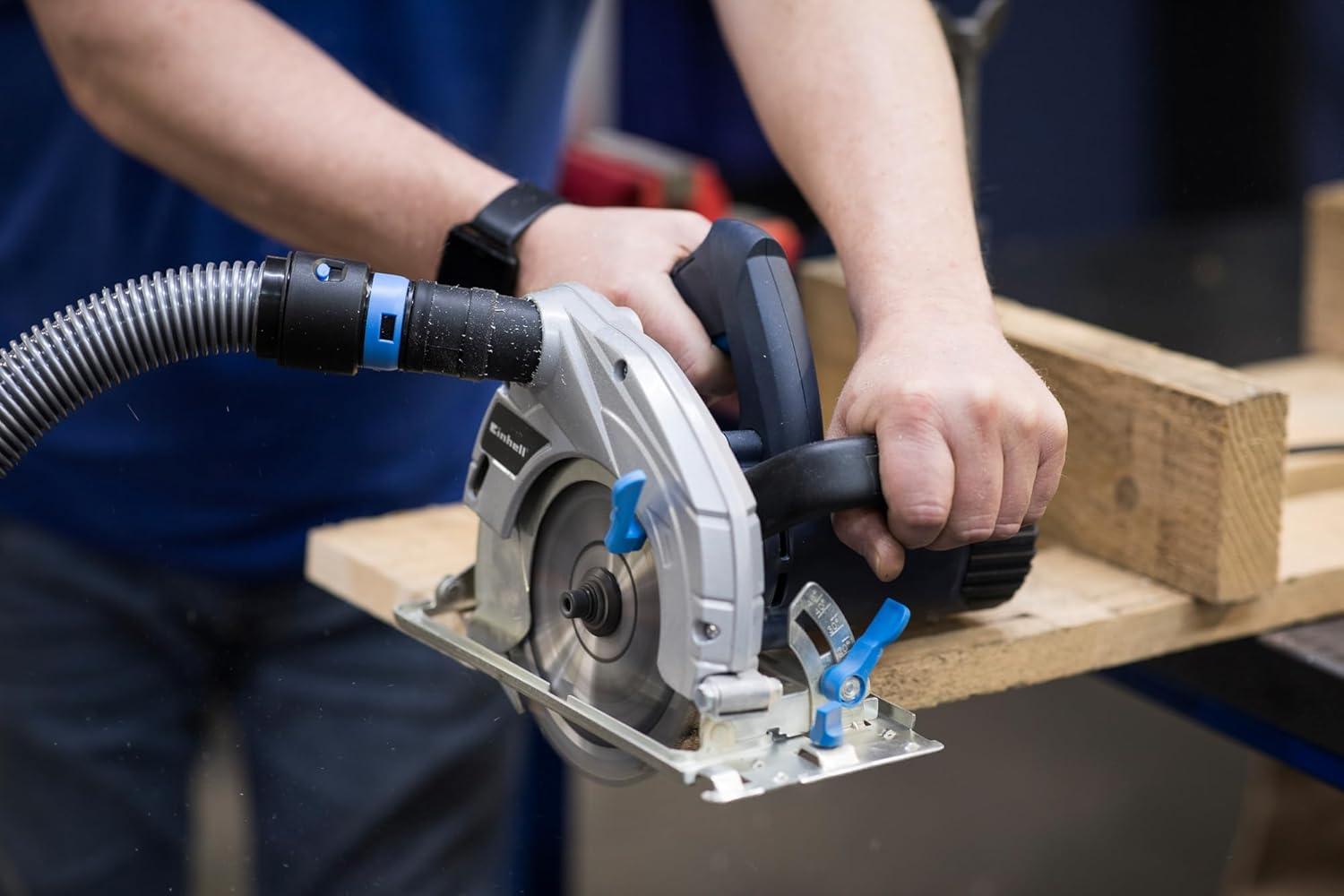 Cen-Tec Systems 94720 Quick Click 20 Ft. Hose for Home and Shop Vacuums with Expanded Multi-Brand Power Tool Adapter Set for Dust Collection, Silver