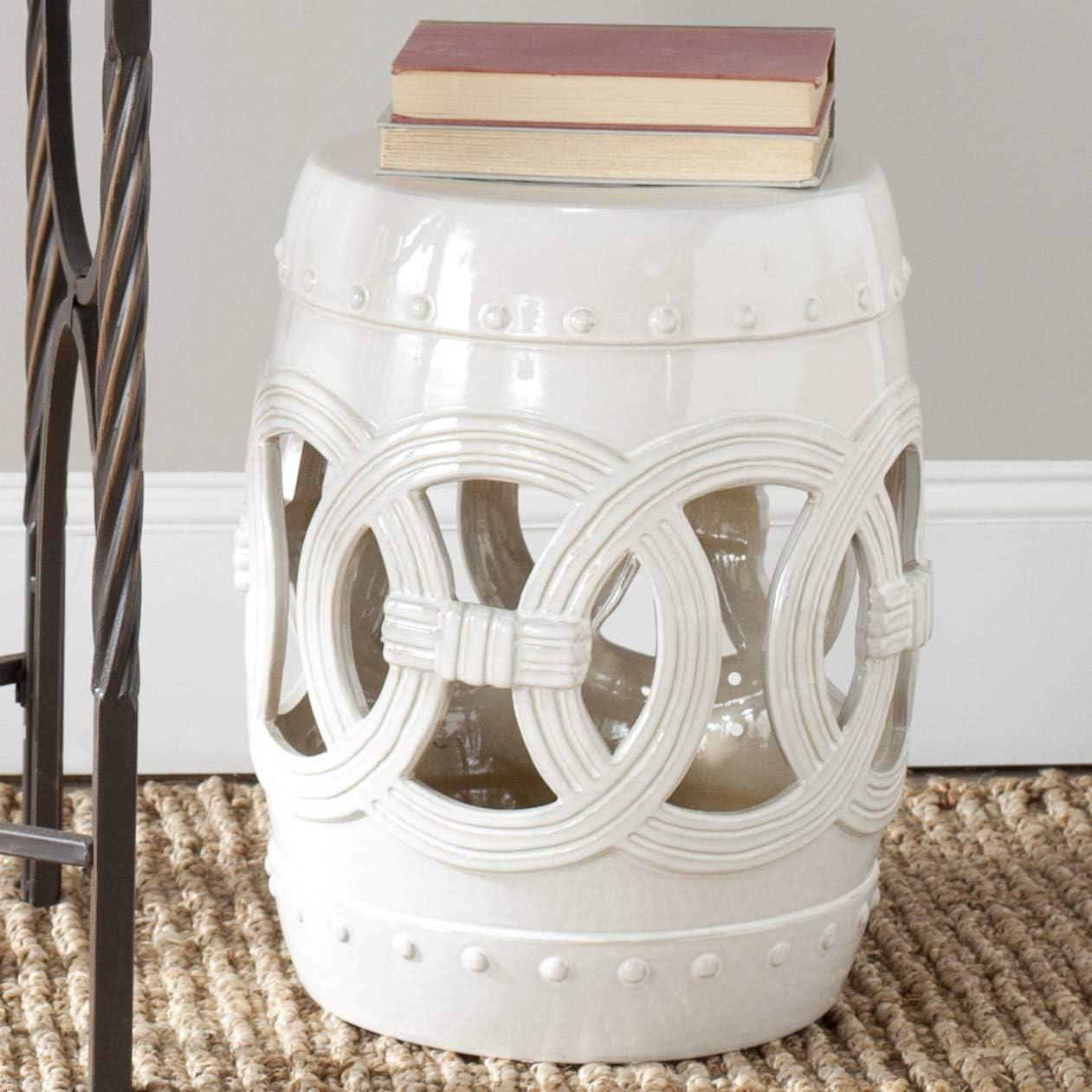 Double Coin Ceramic Stool  - Safavieh