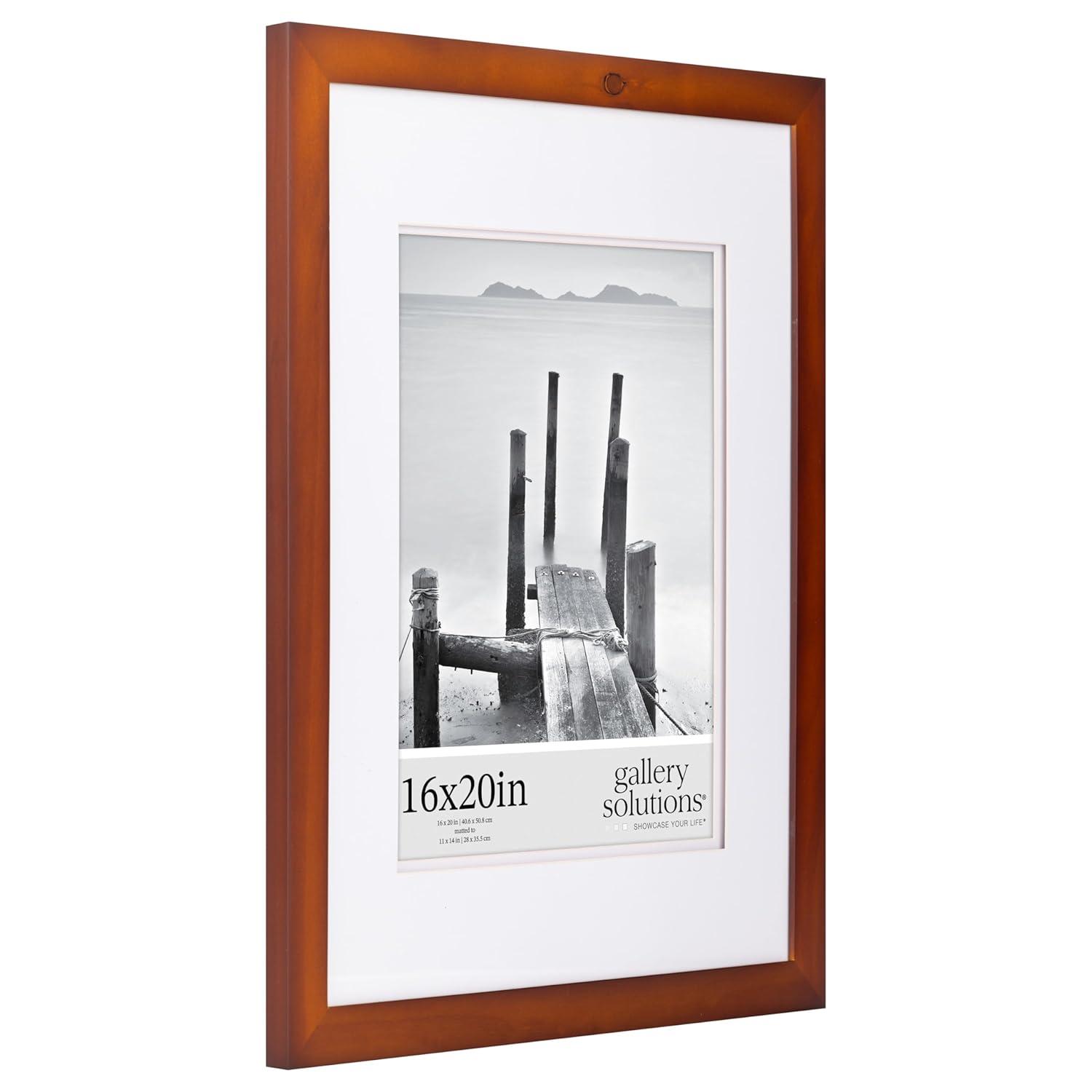 Gallery Solutions Gallery Solutions Wall Mount Double Airfloat Mat Picture Frame