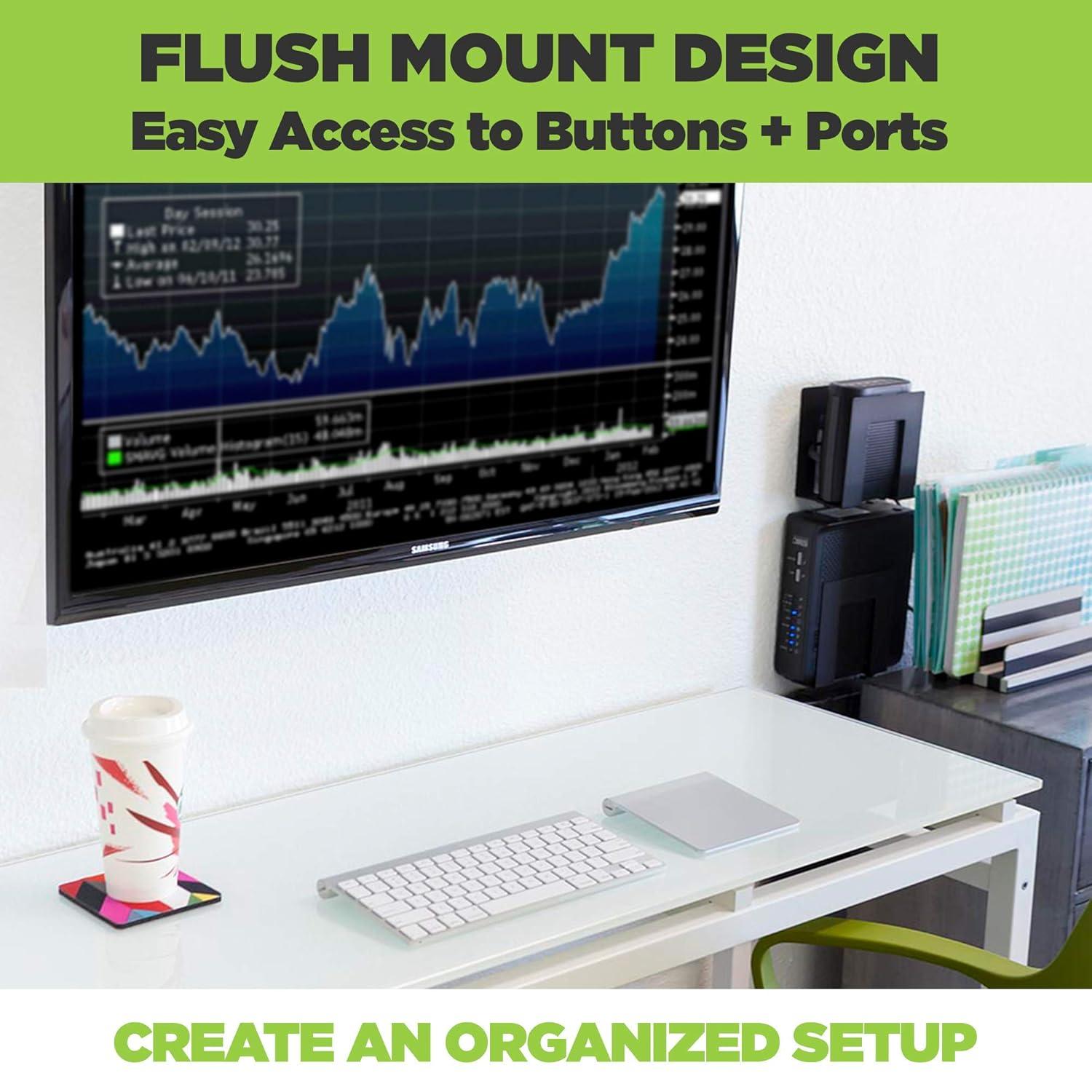 HIDEit Mounts HIDEit Uni-SW | Adjustable Small + Wide Electronic + Cable Box Mount