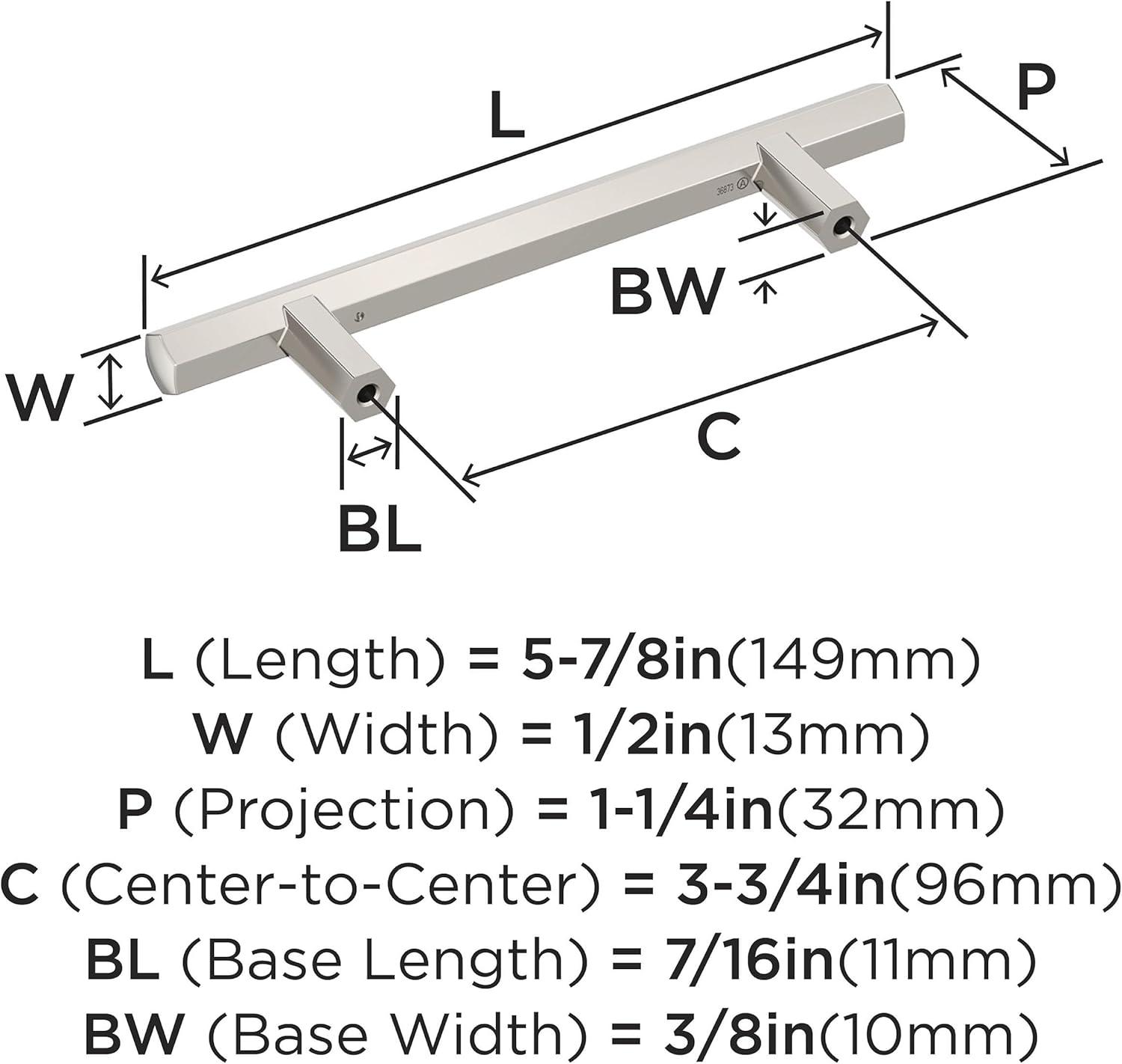 Amerock Caliber 3-3/4 inch (96mm) Center-to-Center