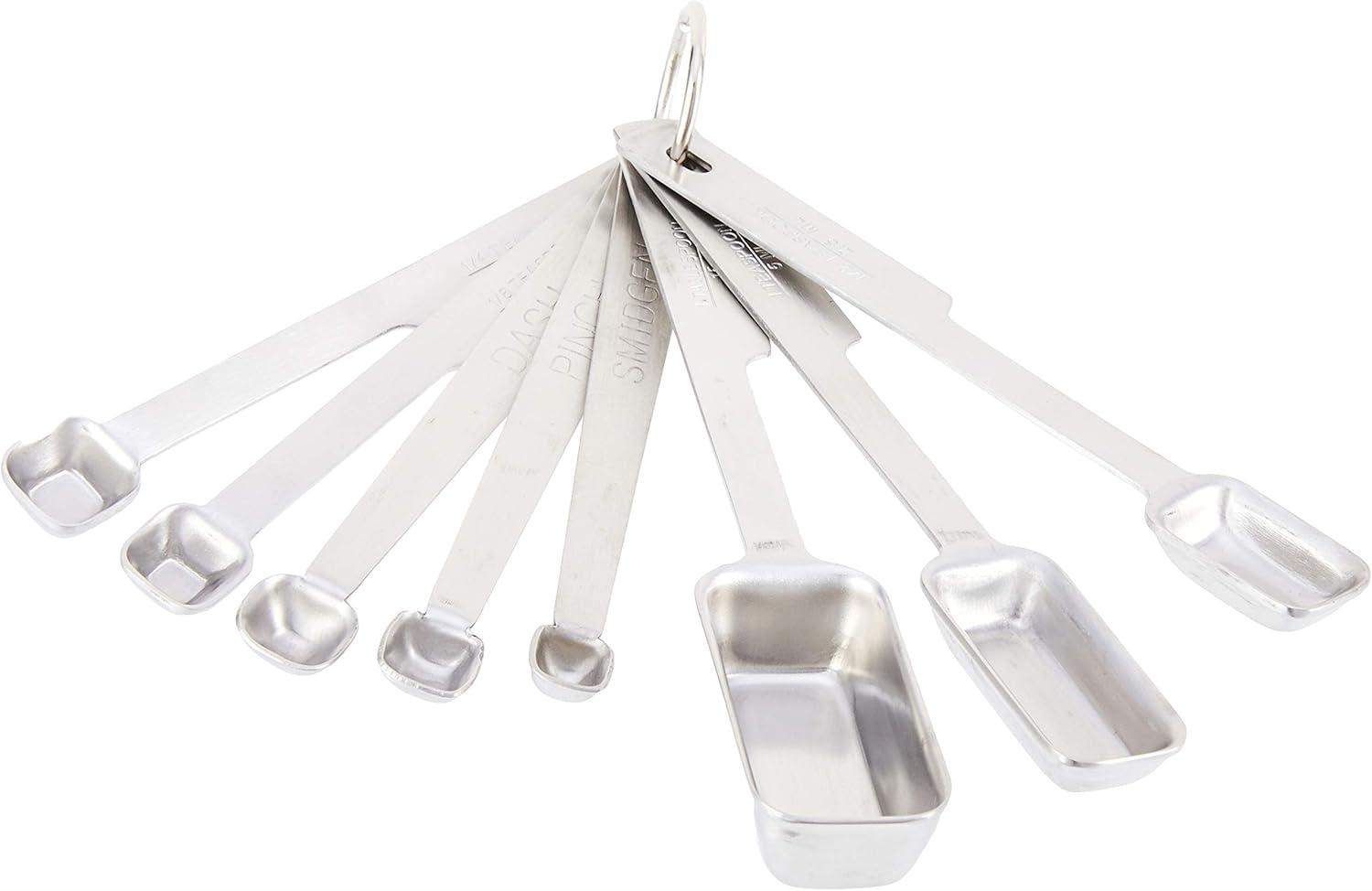 Norpro 8-Piece Stainless Steel Measuring Spoon Set with Long Handles