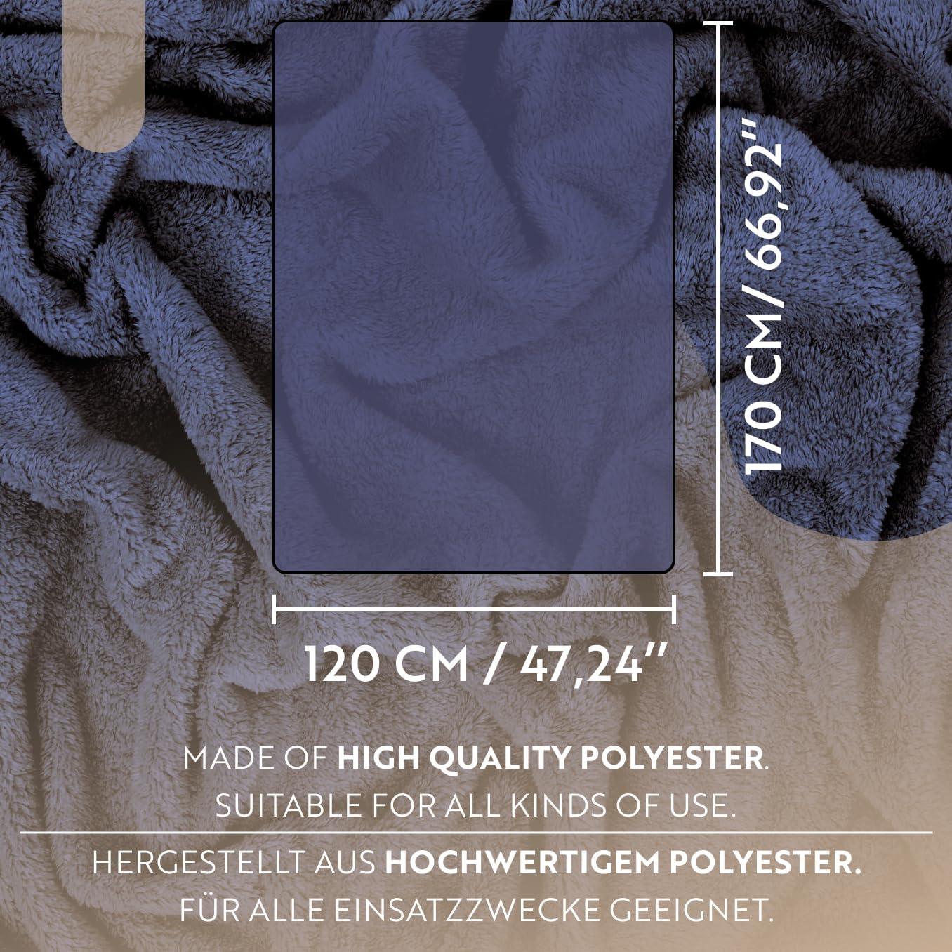 English Home Terracotta Fleece Throw, 51" x 67"