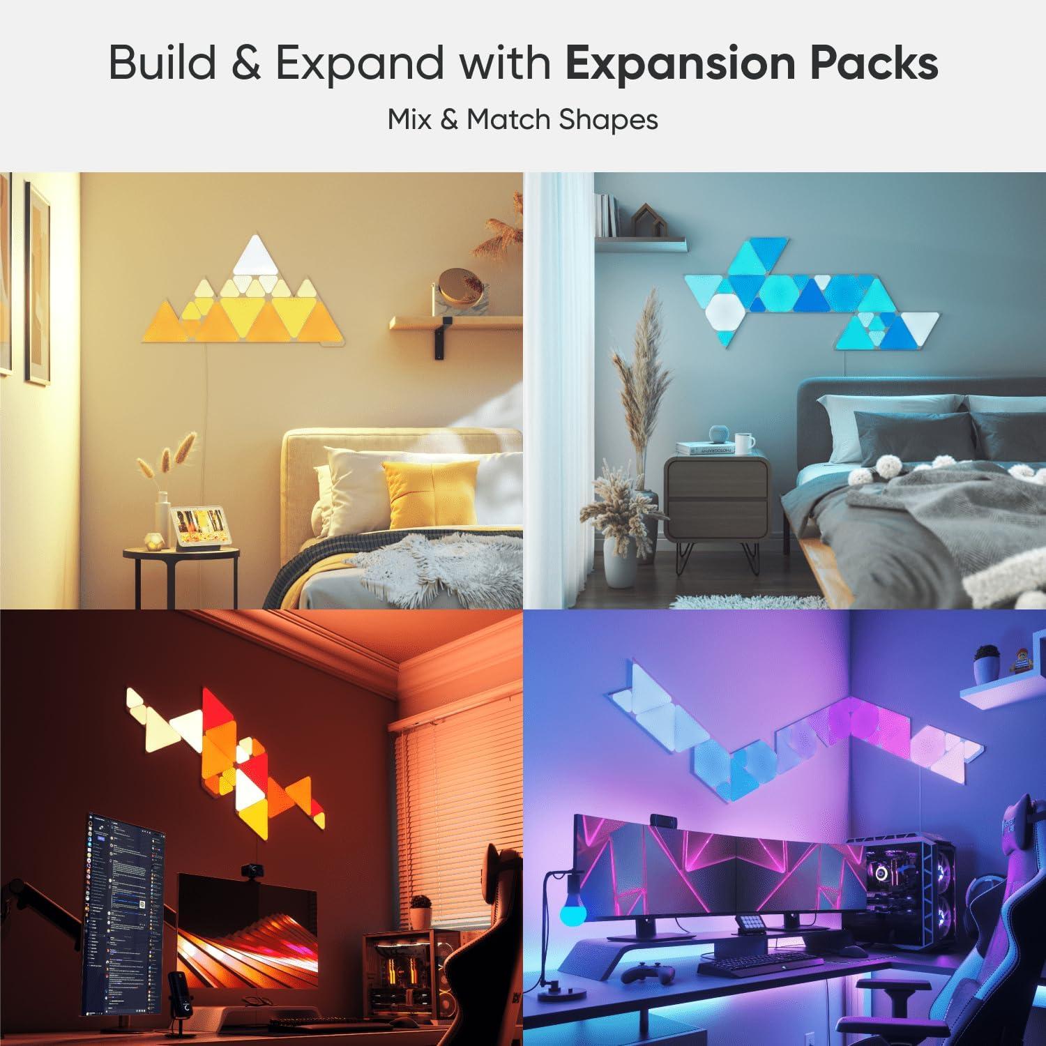 Nanoleaf 7pk Shapes Triangle Smarter LED Light Kit