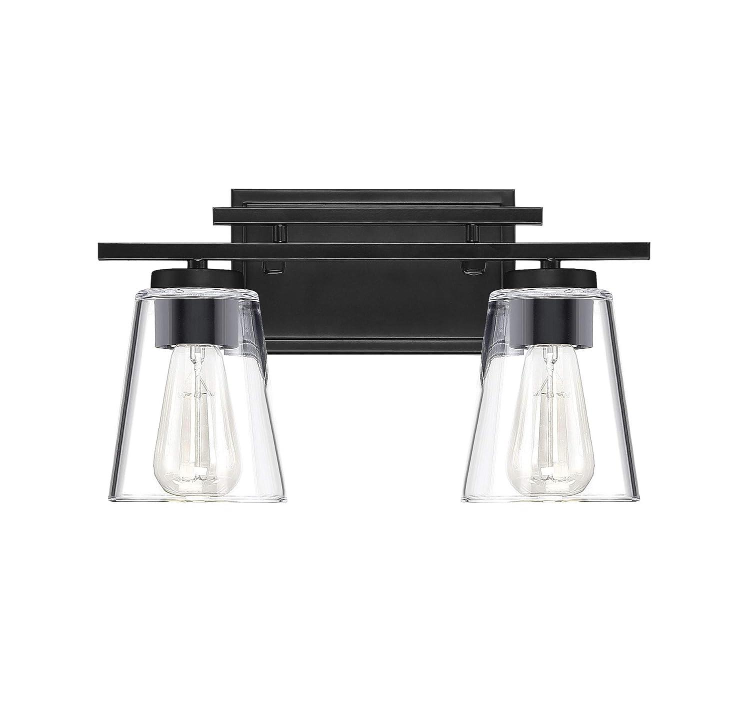 Savoy House Calhoun 2 - Light Vanity in  Black