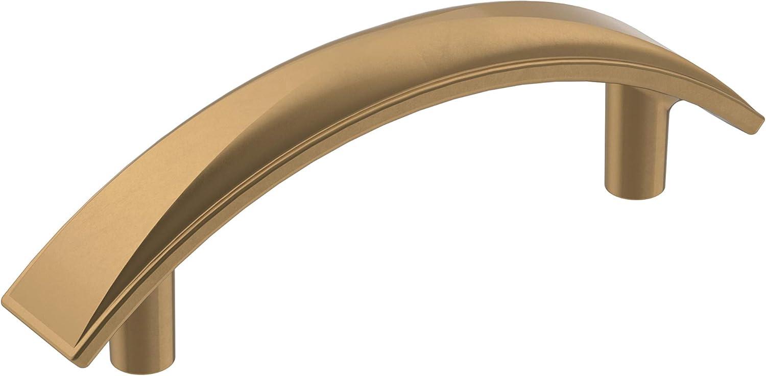 Champagne Bronze Modern Arch Cabinet Pull with Mounting Hardware