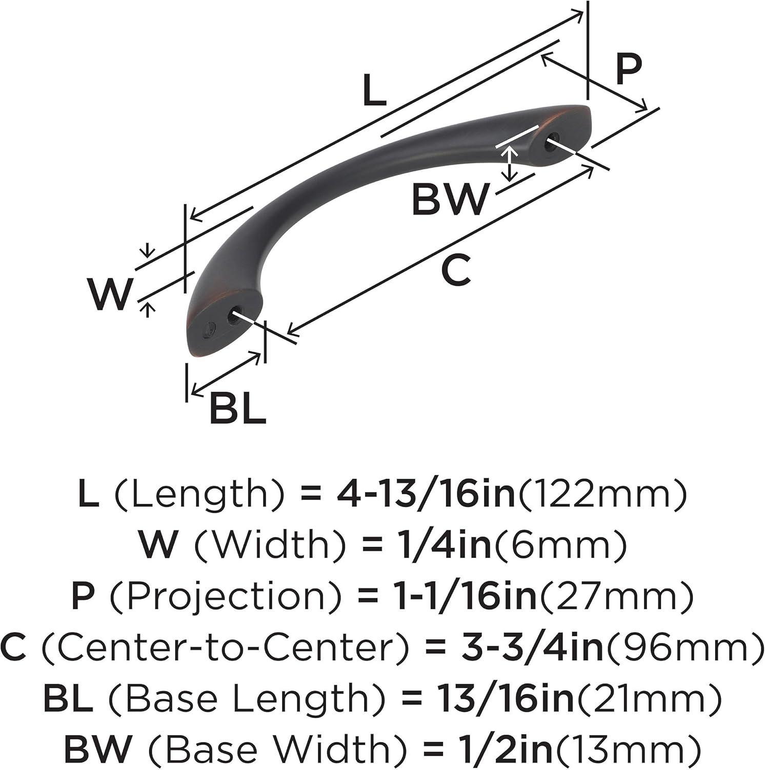 Cabinet 3 3/4" Center to Center Arch Pull